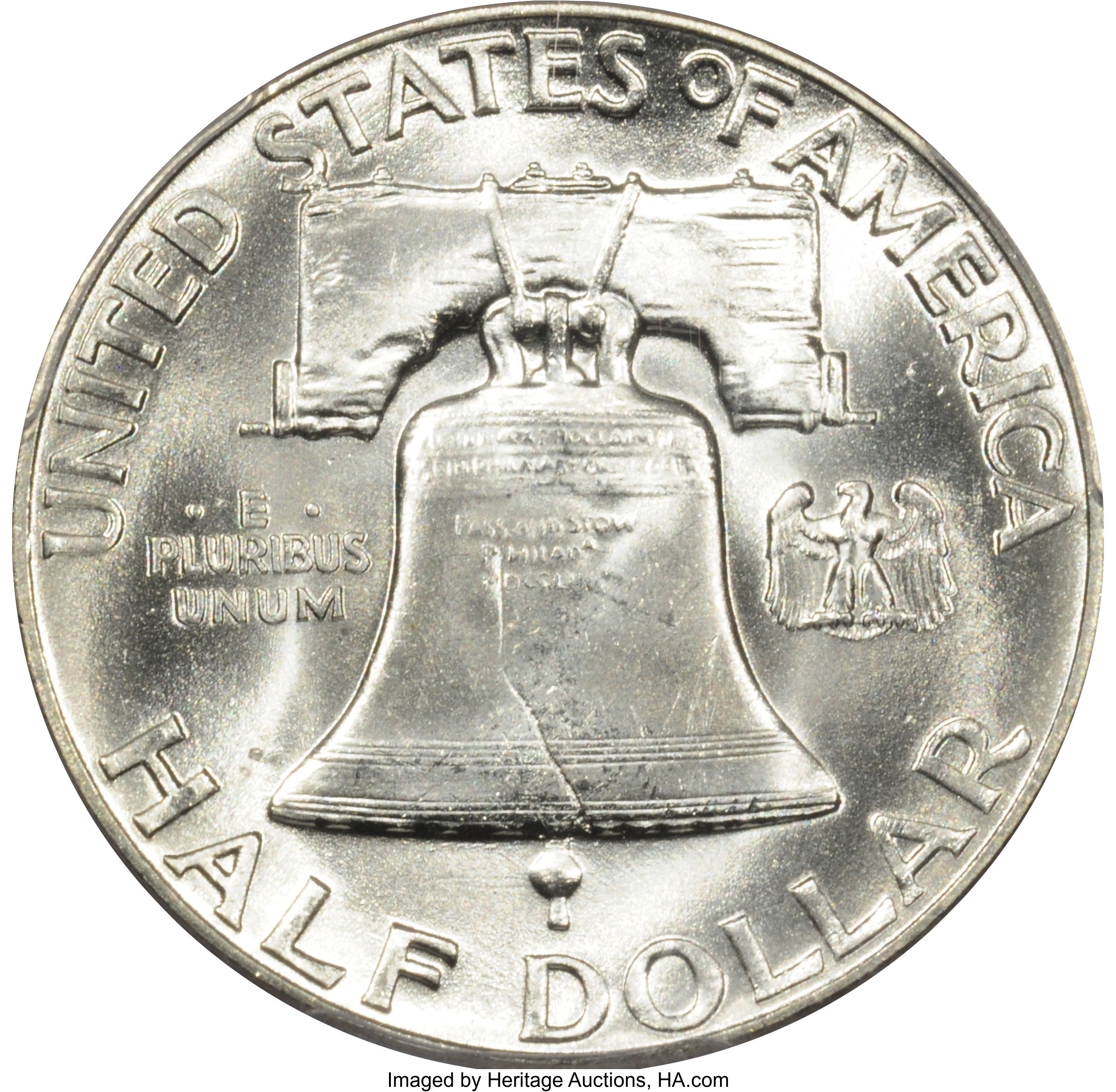 image for: 1949 50C MS66 Full Bell Lines PCGS. PCGS Population (177/0). NGC Census: (47/1).  Numismedia Wsl. Price for problem free NG...