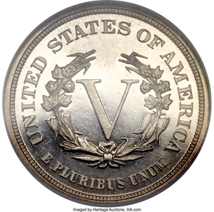 image for: 1883 5C No Cents PR67 Ultra Cameo NGC....