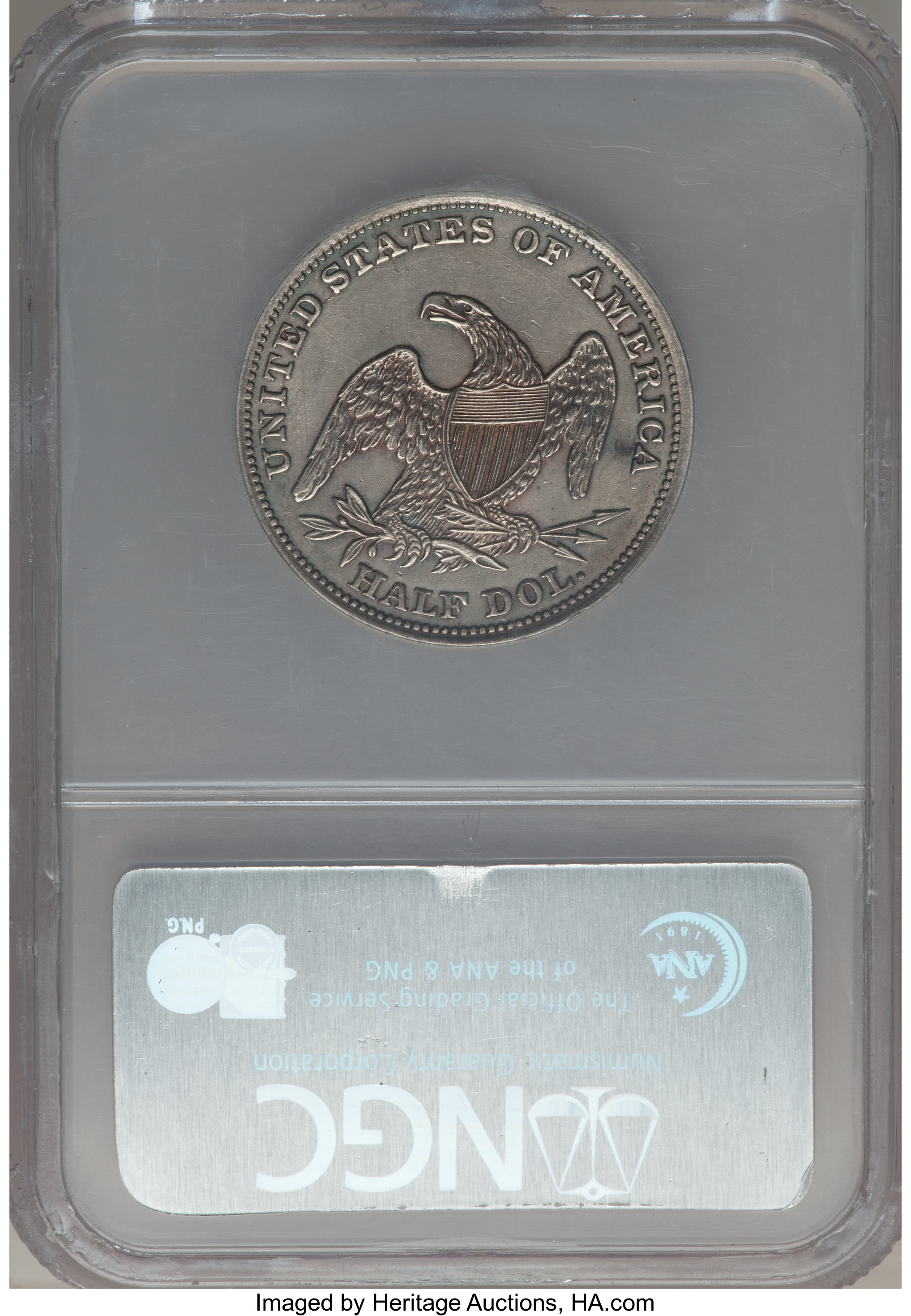 1839-O 50c Reeded Edge MS61 CAC thumbnail 2