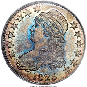 image for: 1825 50C PR62 PCGS. O-113, R.8 as a Proof....