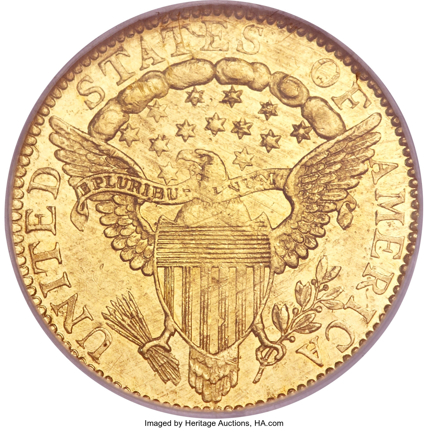 image for: 1798 $2 1/2 MS62 NGC. Wide Date, Five Berries, BD-2, R.5. ...