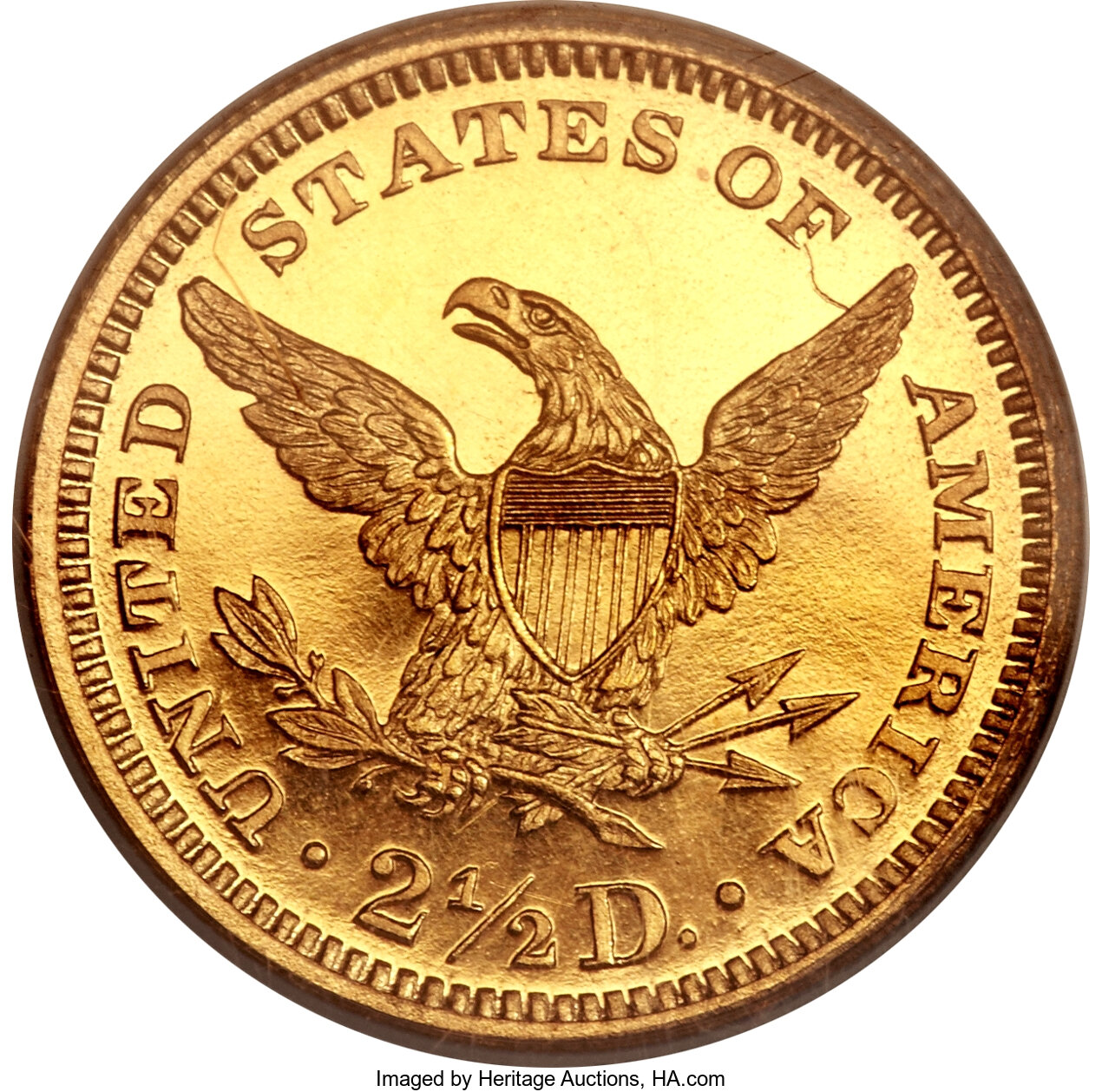 image for: 1862 $2 1/2 PR65 PCGS. CAC....