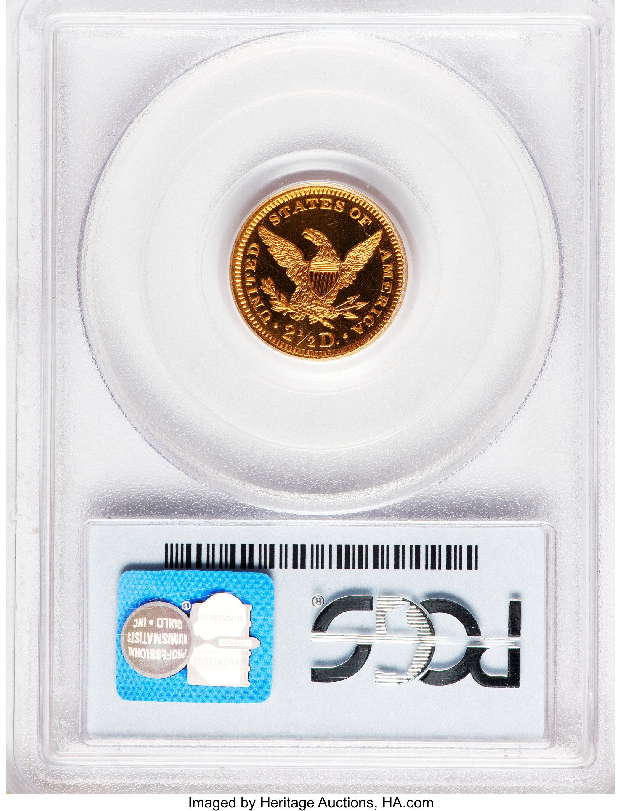 image for: 1862 $2 1/2 PR65 PCGS. CAC....