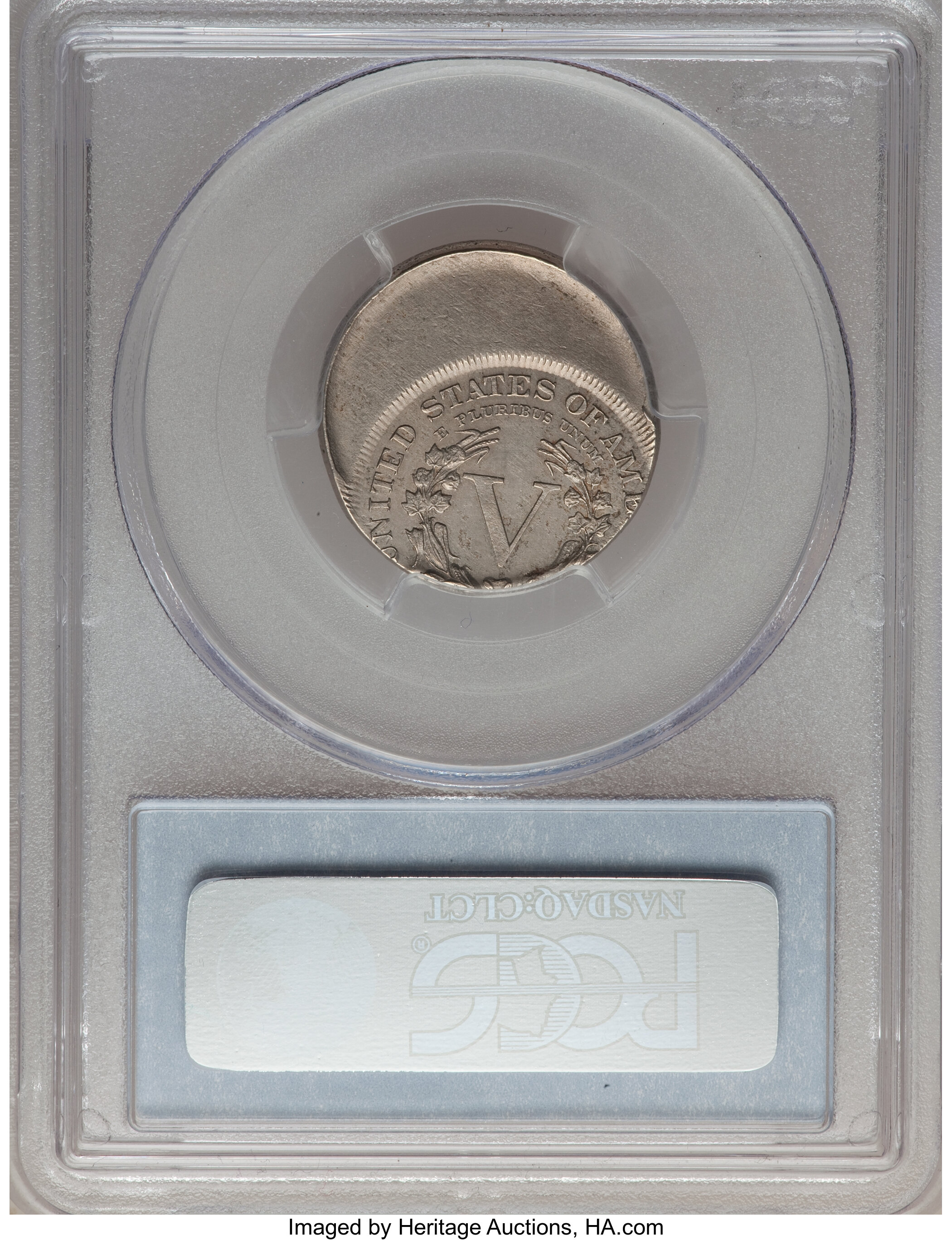 1892 5c AU50 thumbnail 2