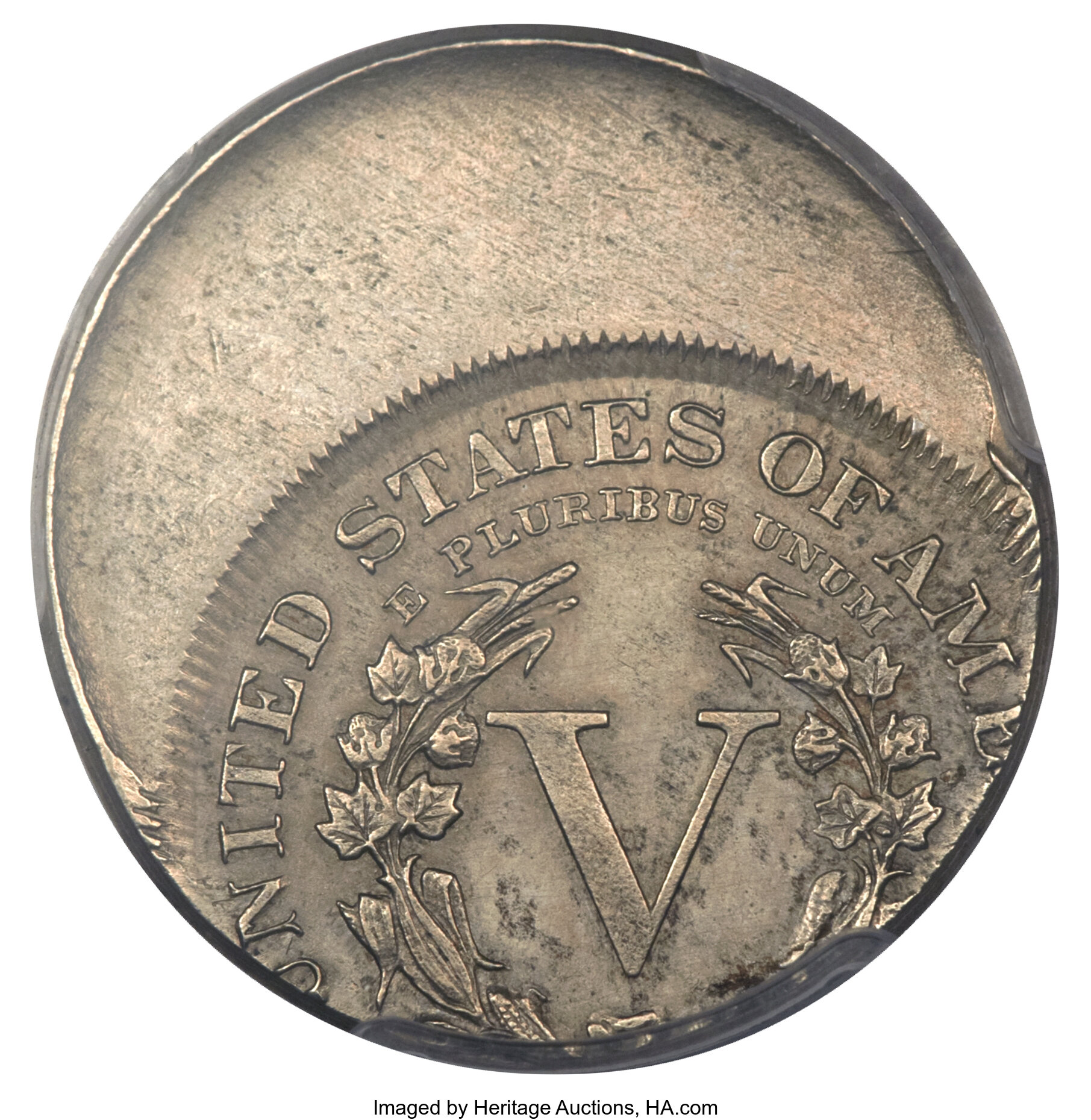 1892 5c AU50 thumbnail 3