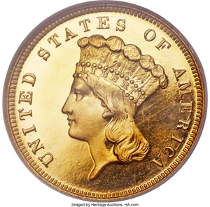 image for: 1881 $3 PR65 Cameo NGC....