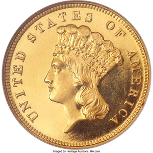 image for: 1881 $3 PR66 Cameo NGC....