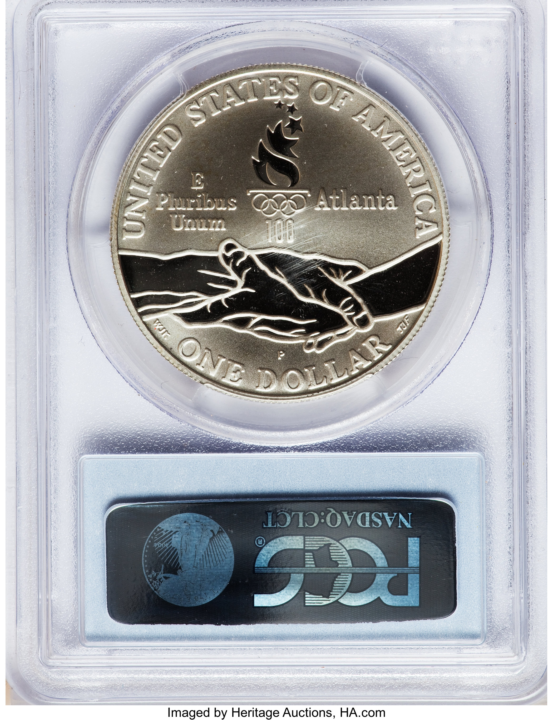 1995-P S$1 Atlanta Olympics Cycling PR DCAM PR66 DCAM thumbnail 2