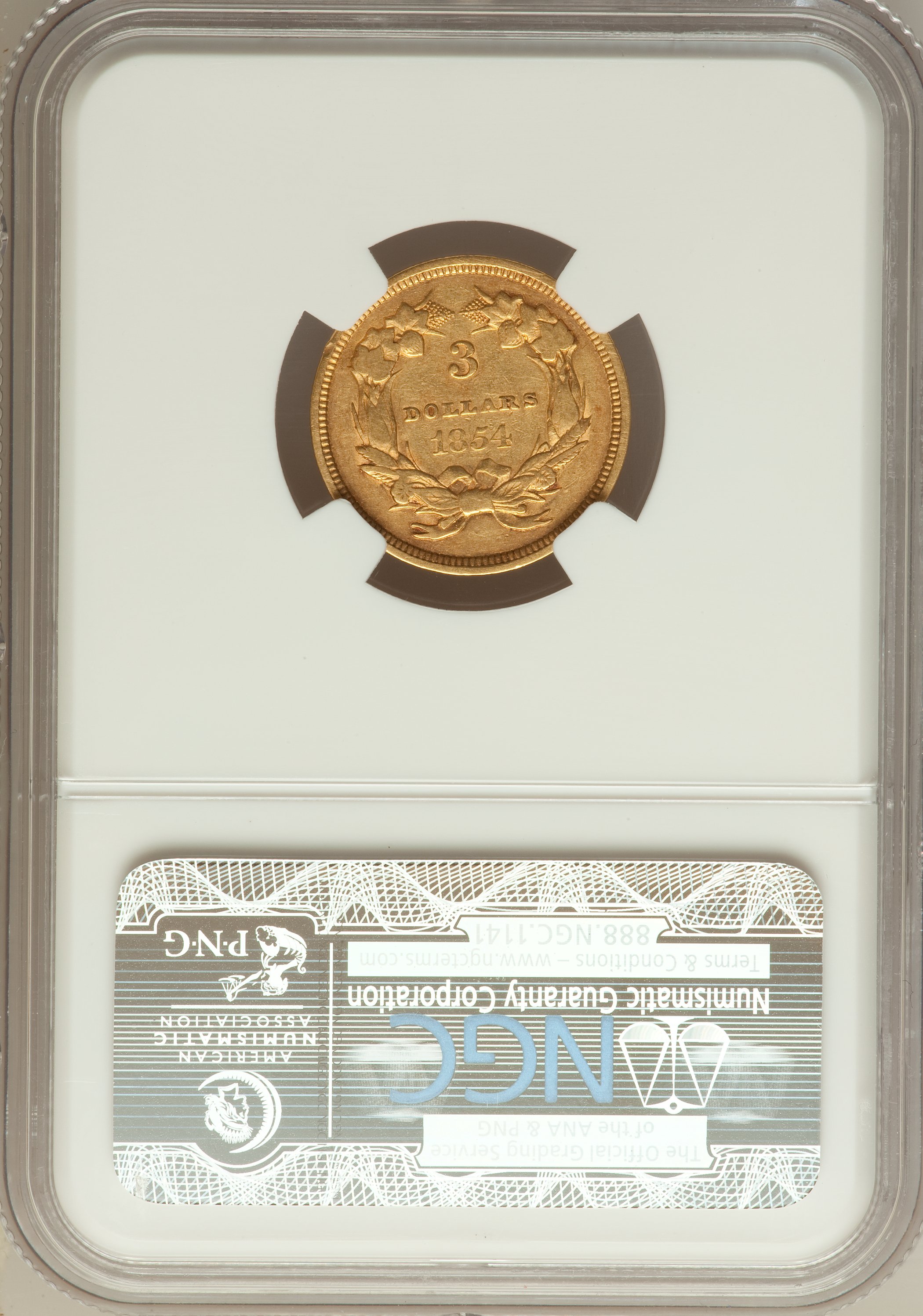 1854 $3 VF20 thumbnail 4