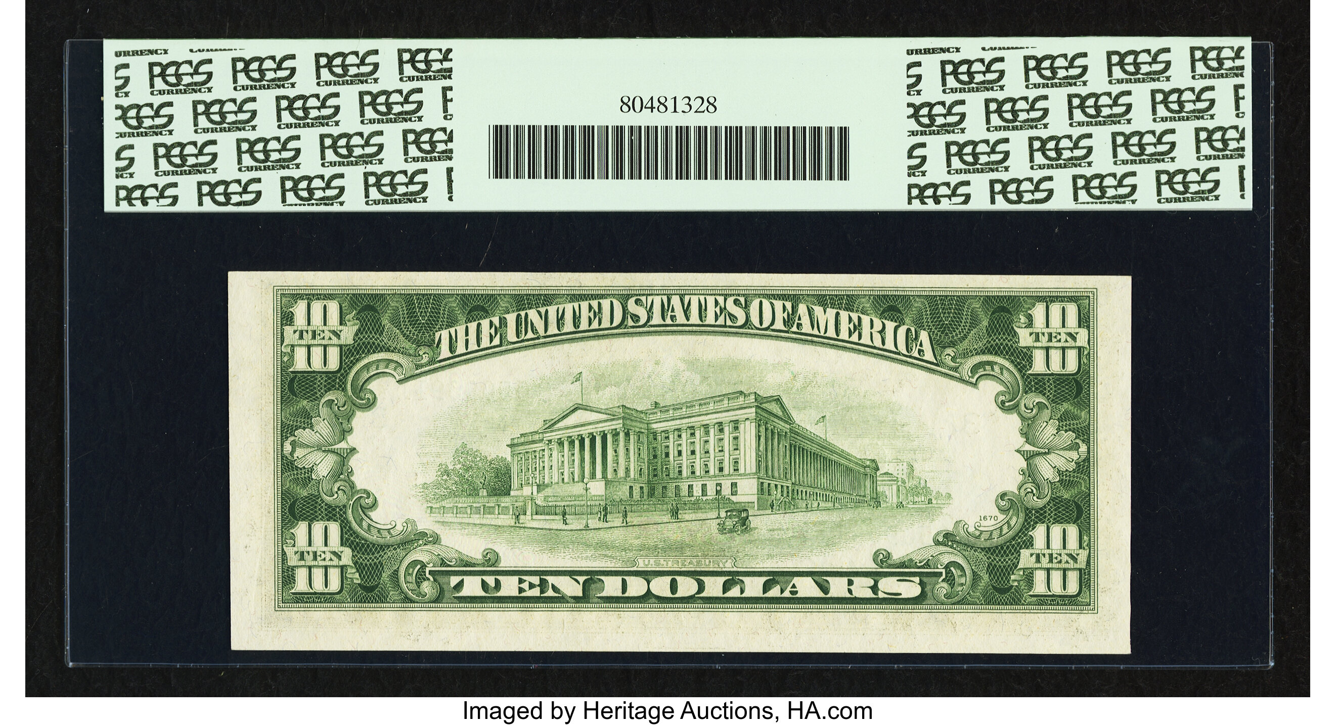 image for: Fr. 2012-C* $10 1950B Federal Reserve Note. PCGS New 62PPQ....