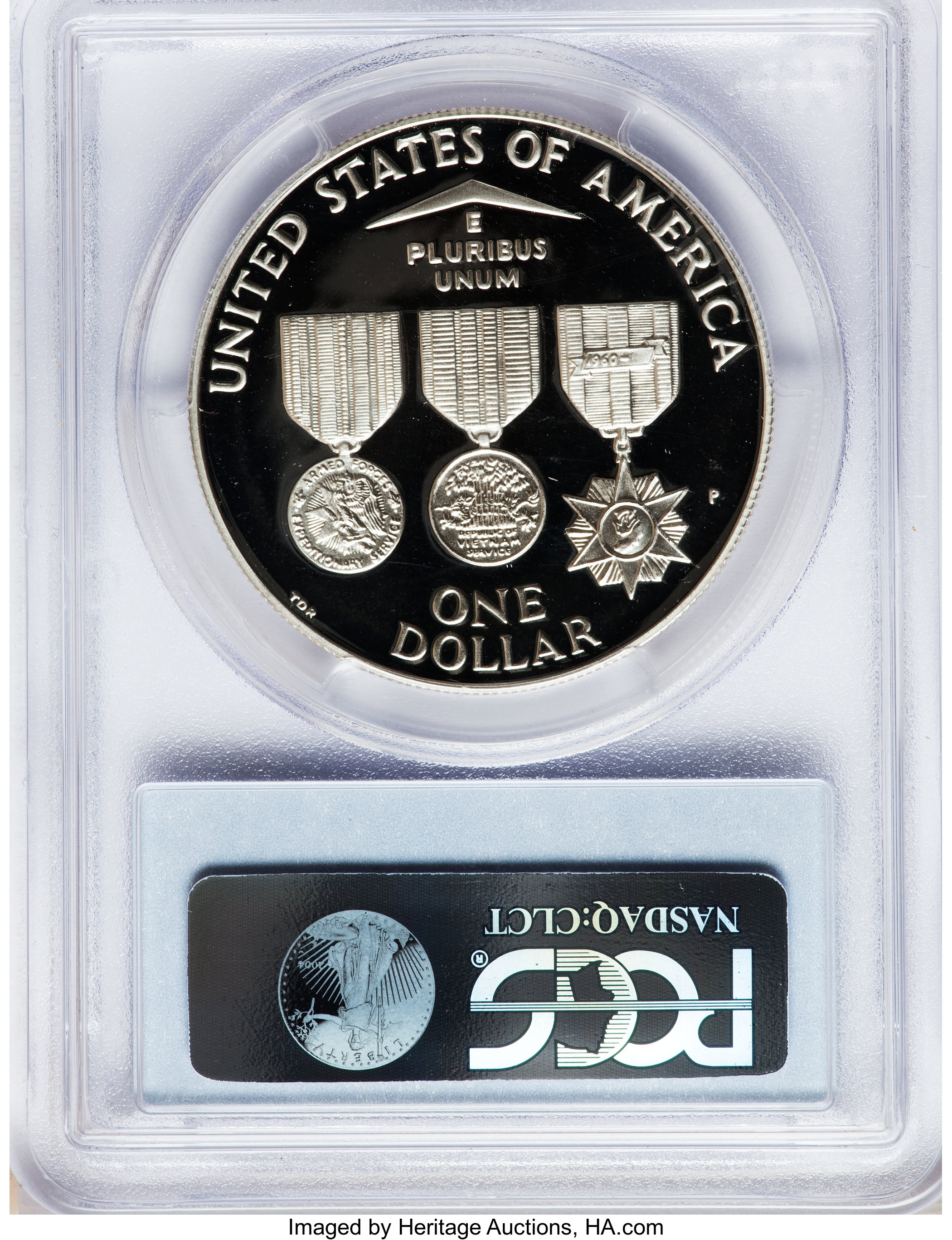 1994-P S$1 Vietnam Veterans Memorial PR DCAM PR68 DCAM thumbnail 8