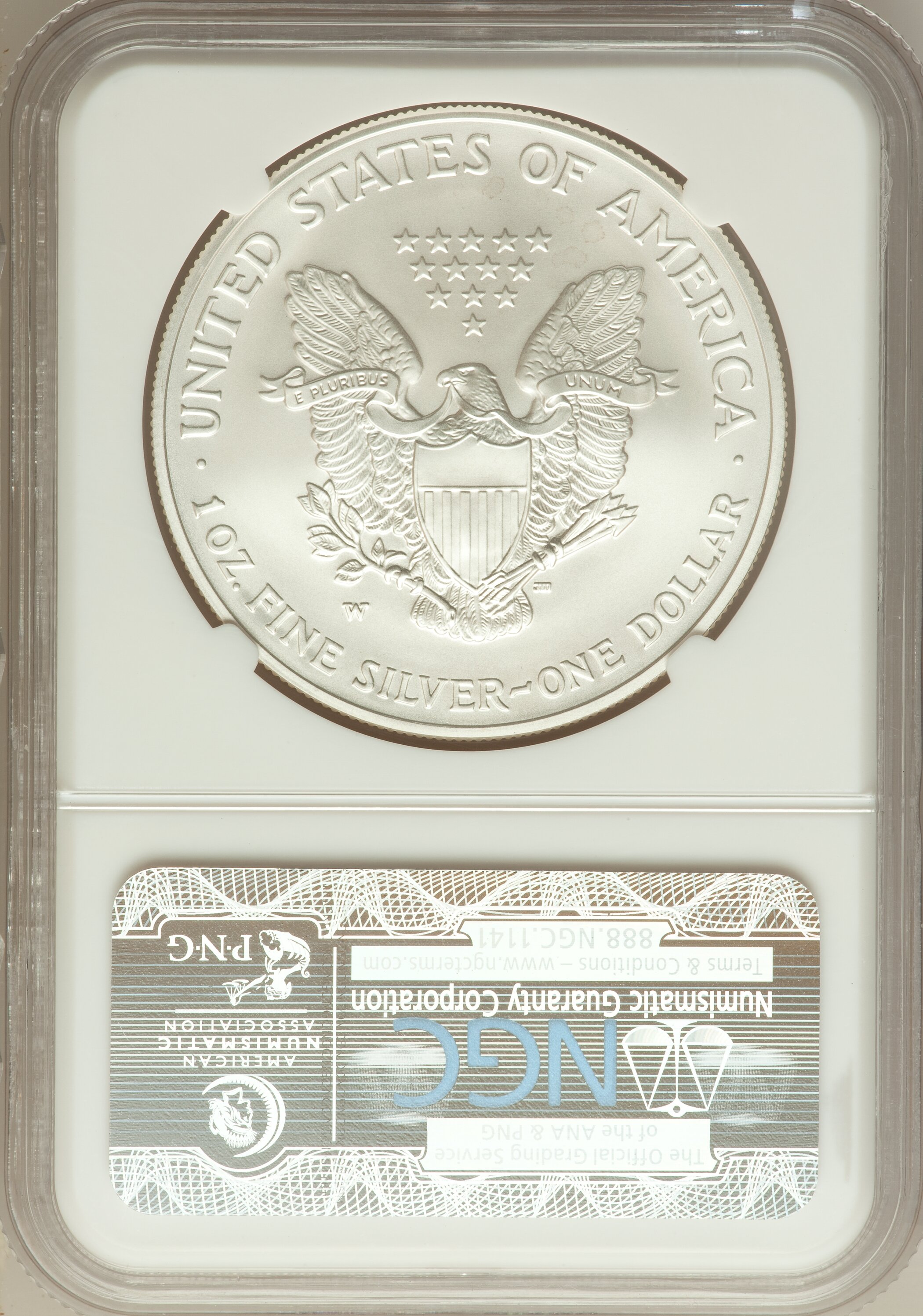 2006-W $1  Silver Eagle, Burnished MS66 CAC thumbnail 14