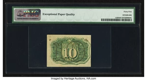 image for: Fr. 1248 10¢ Second Issue PMG Choice Extremely Fine 45 EPQ....