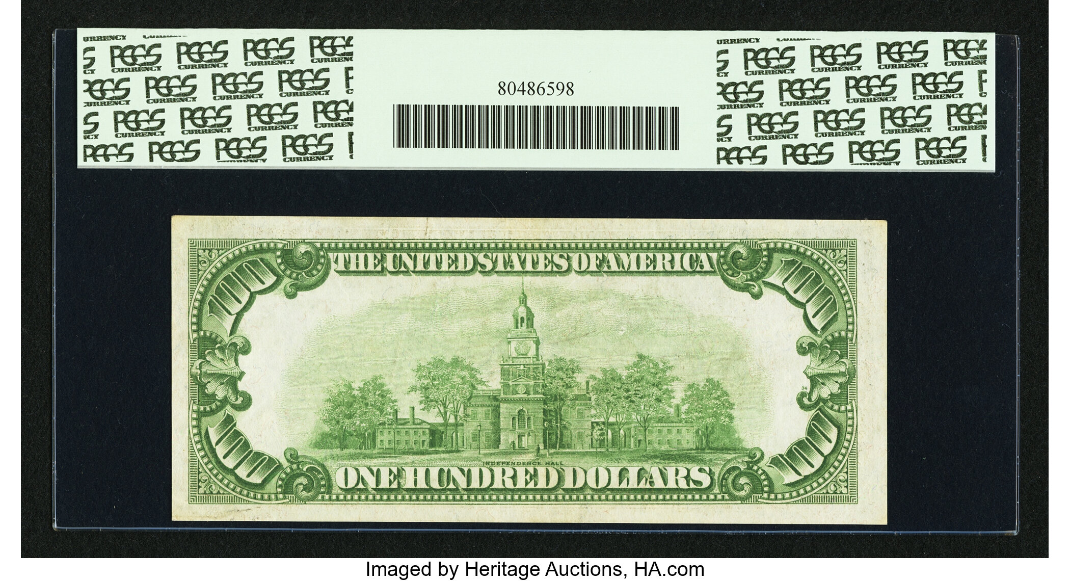image for: Fr. 2151-H* $100 1928A Light Green Seal Federal Reserve Note. PCGS Apparent Extremely Fine 40....