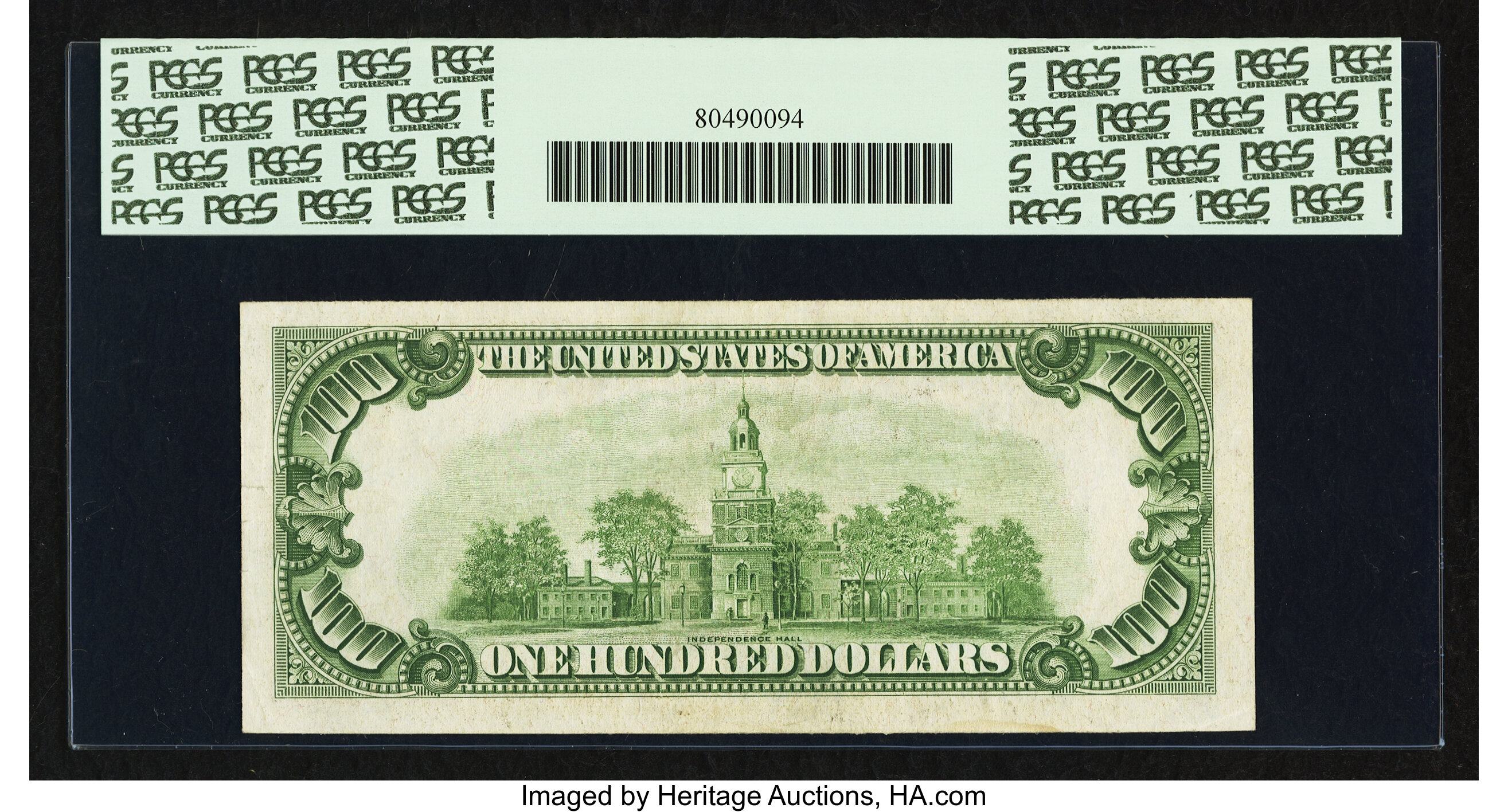 image for: Fr. 2156-G* $100 1934D Federal Reserve Note. PCGS Apparent Extremely Fine 40....
