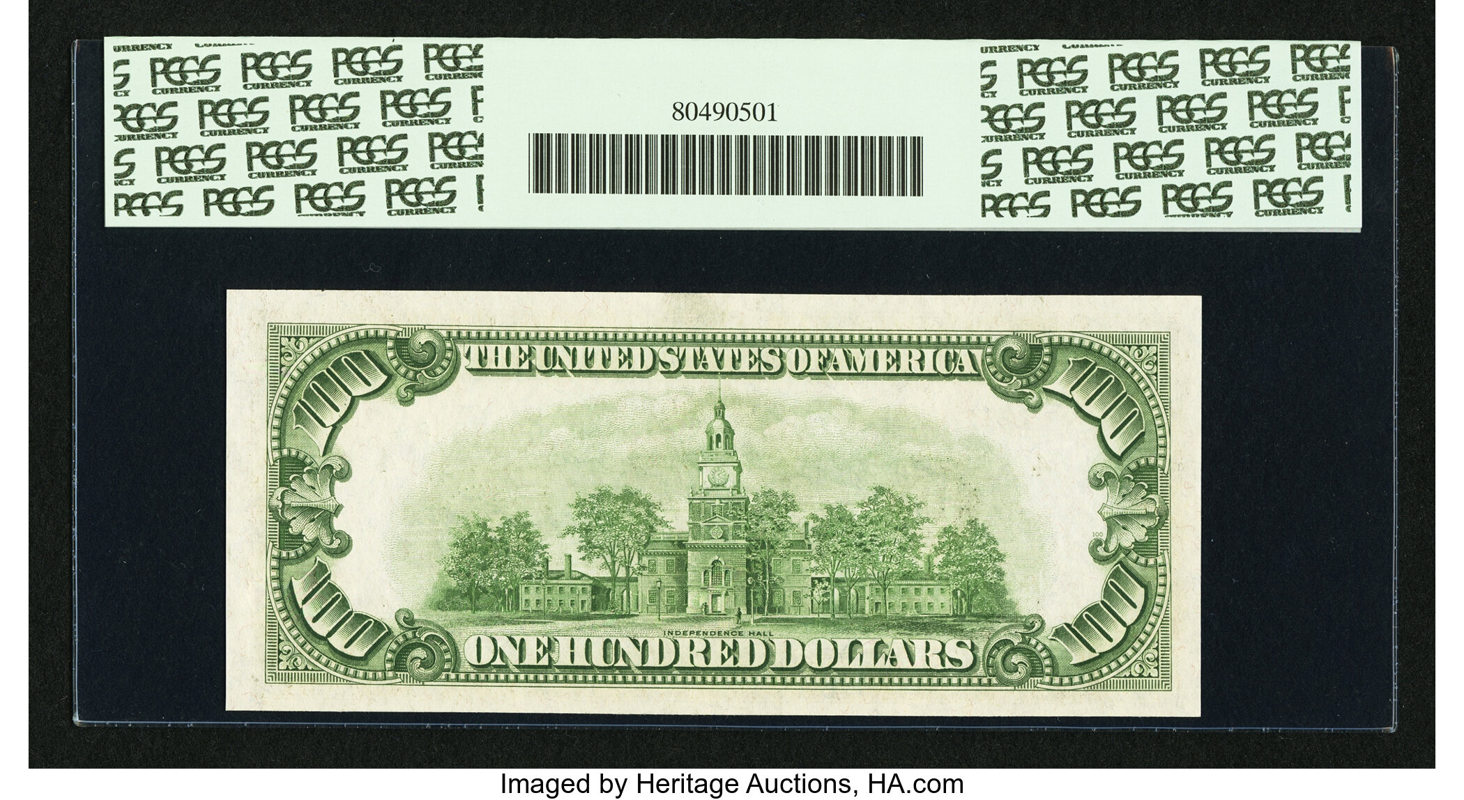 image for: Fr. 2157-D* $100 1950 Mule Federal Reserve Note. PCGS Gem New 65PPQ....