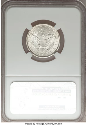 image for: 1896-S 25C MS66 NGC....