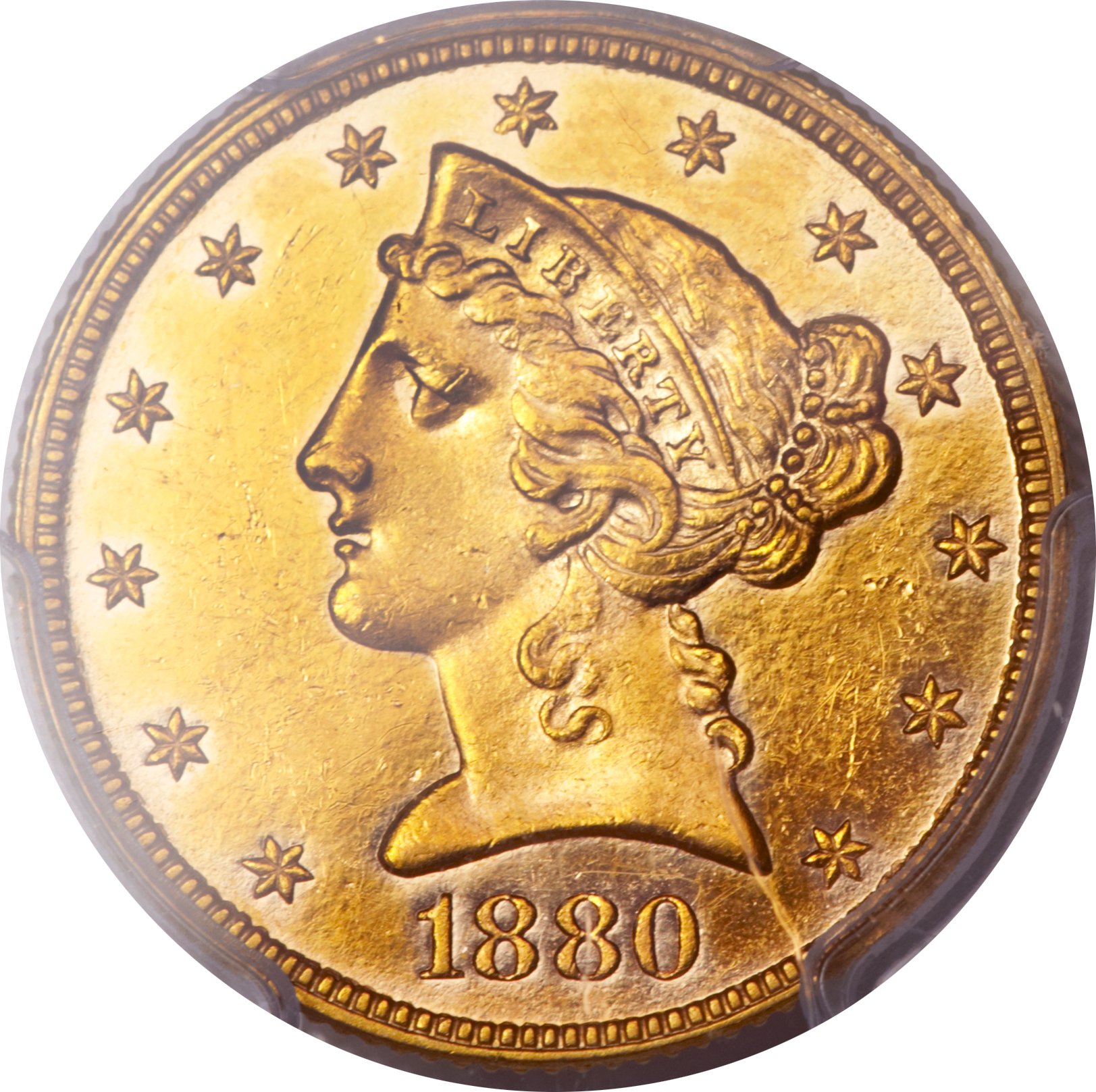 image for: 1880 $5 PR62 Cameo PCGS....