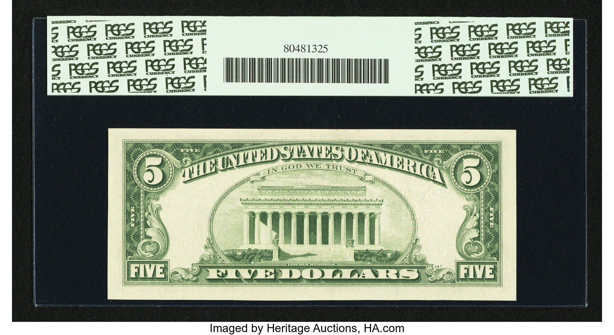 image for: Fr. 1971-C $5 1969B Federal Reserve Note. PCGS Gem New 66PPQ....