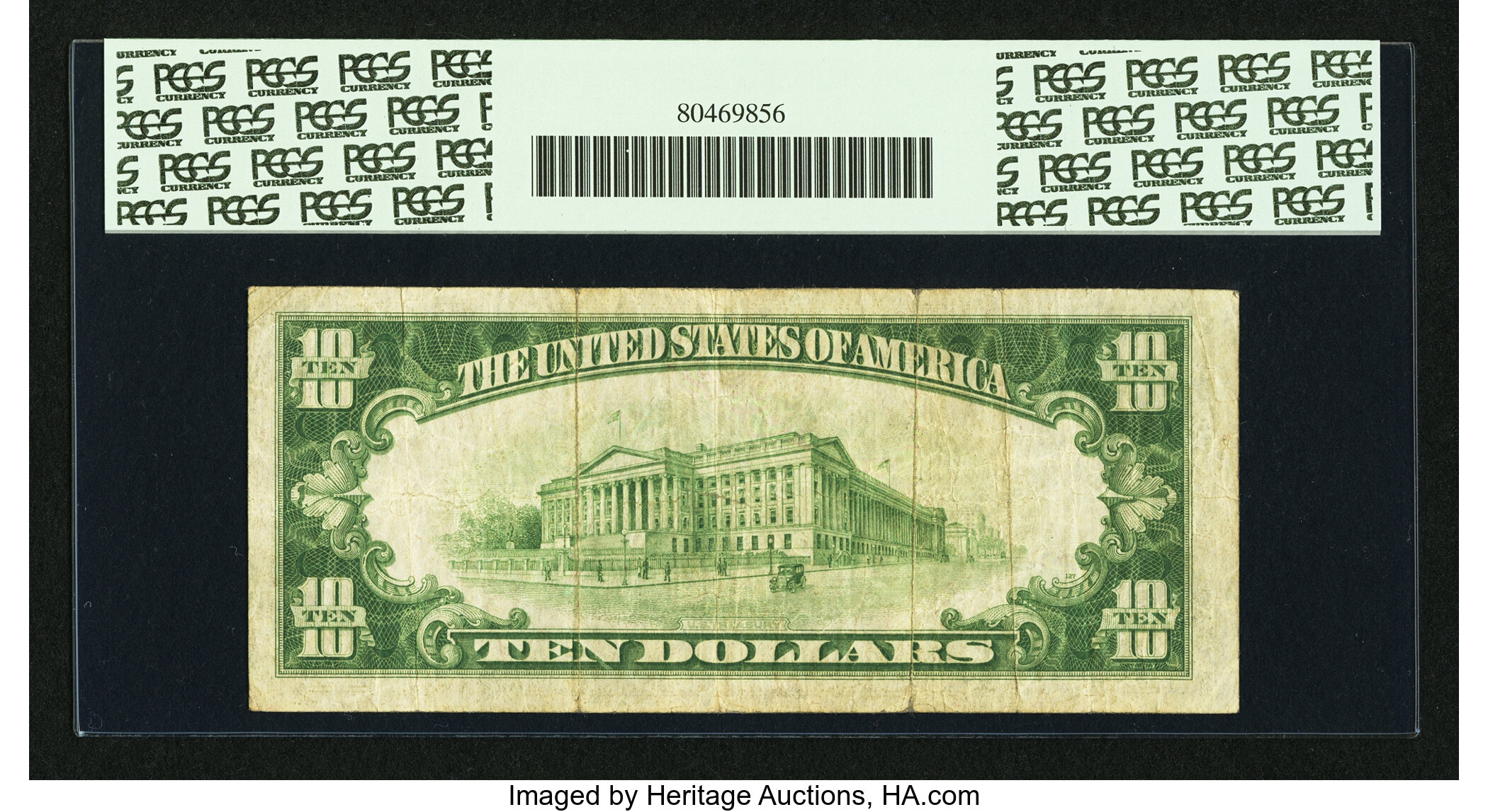 image for: Fr. 2002-B* $10 1928B Light Green Seal Federal Reserve Note. PCGS Fine 12....