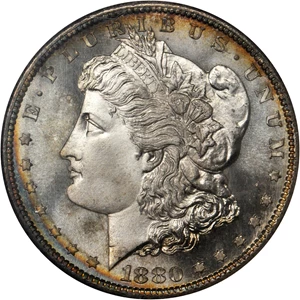 image for: 1880-S Morgan Silver Dollar. MS-69 (NGC).