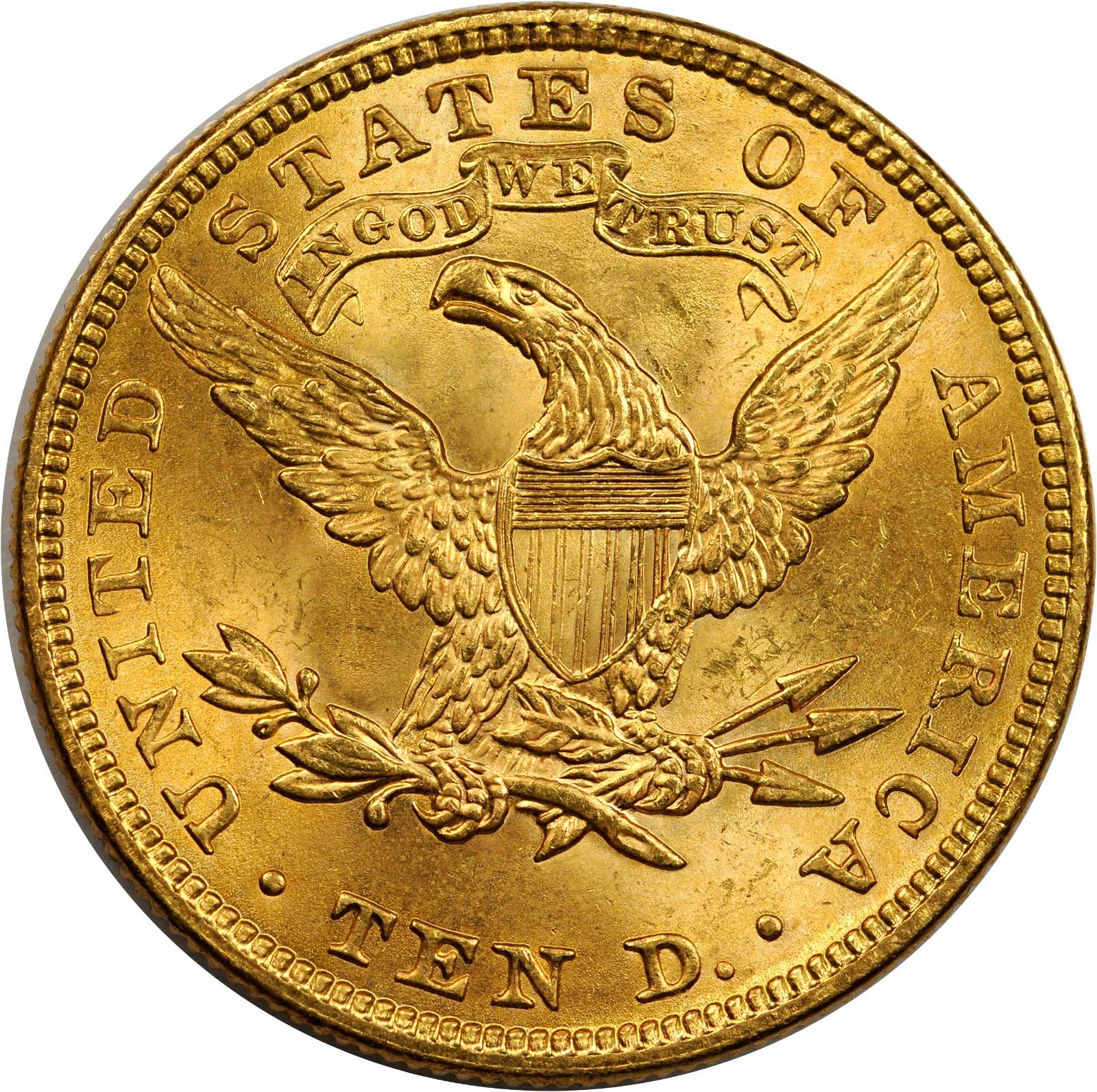 image for: 1907 Liberty Eagle. MS-63+ (PCGS).