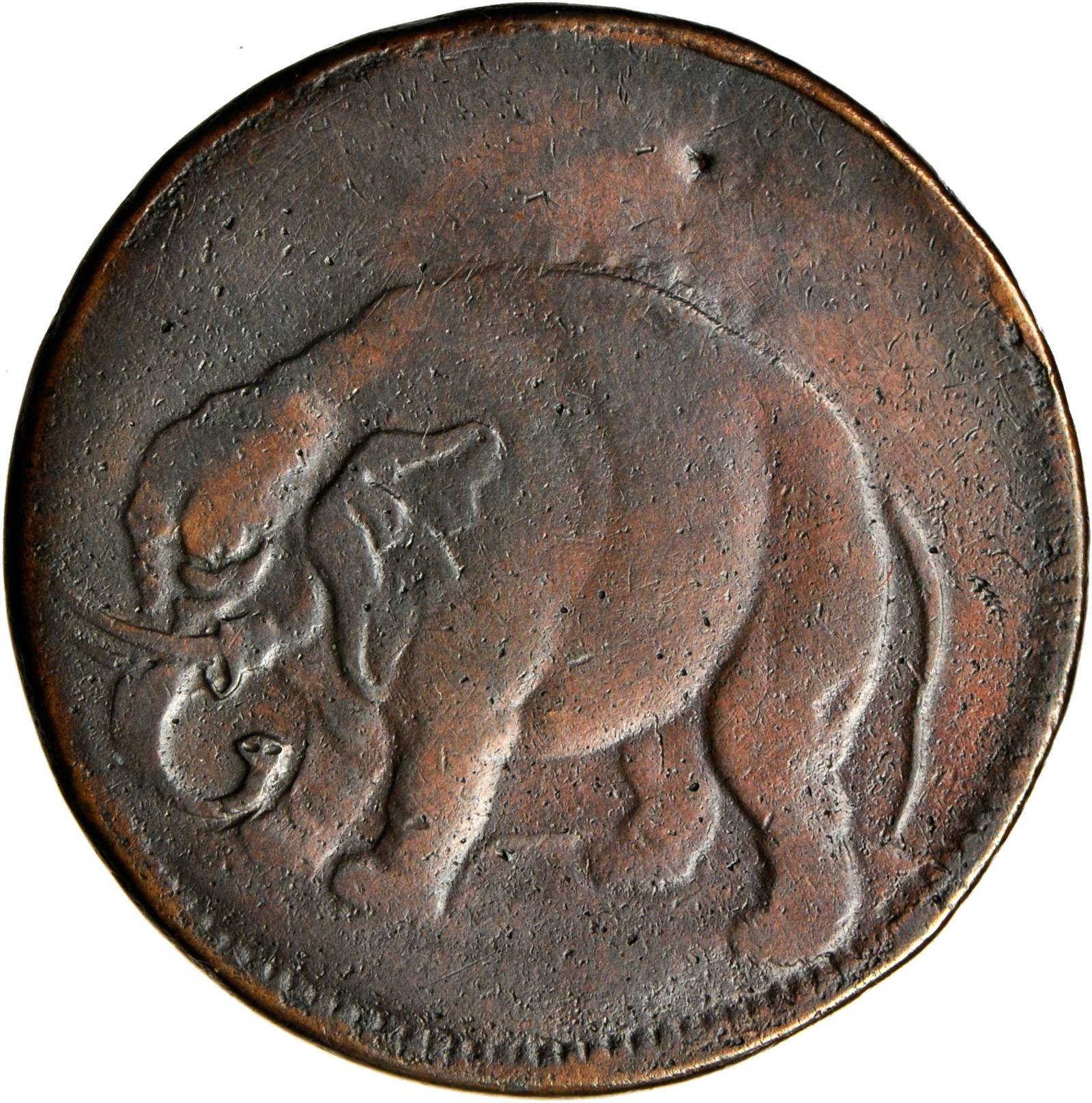 1694 1/2 P Elephant, NEW ENGLAND MS BN