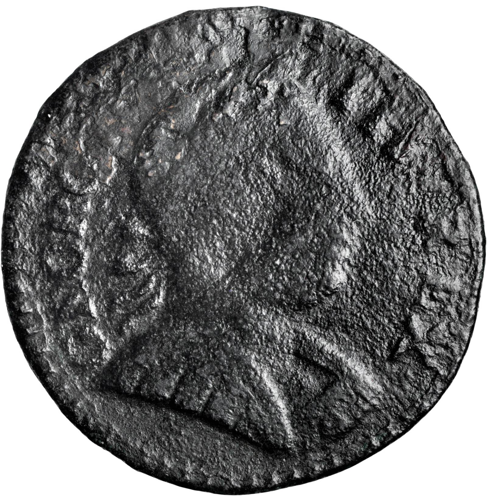 image for: 1788 Vermont Copper. RR-31, Bressett 24-U, W-2260. Rarity-4. GEORGIVS III REX. VG-8/AG-3 Corroded.