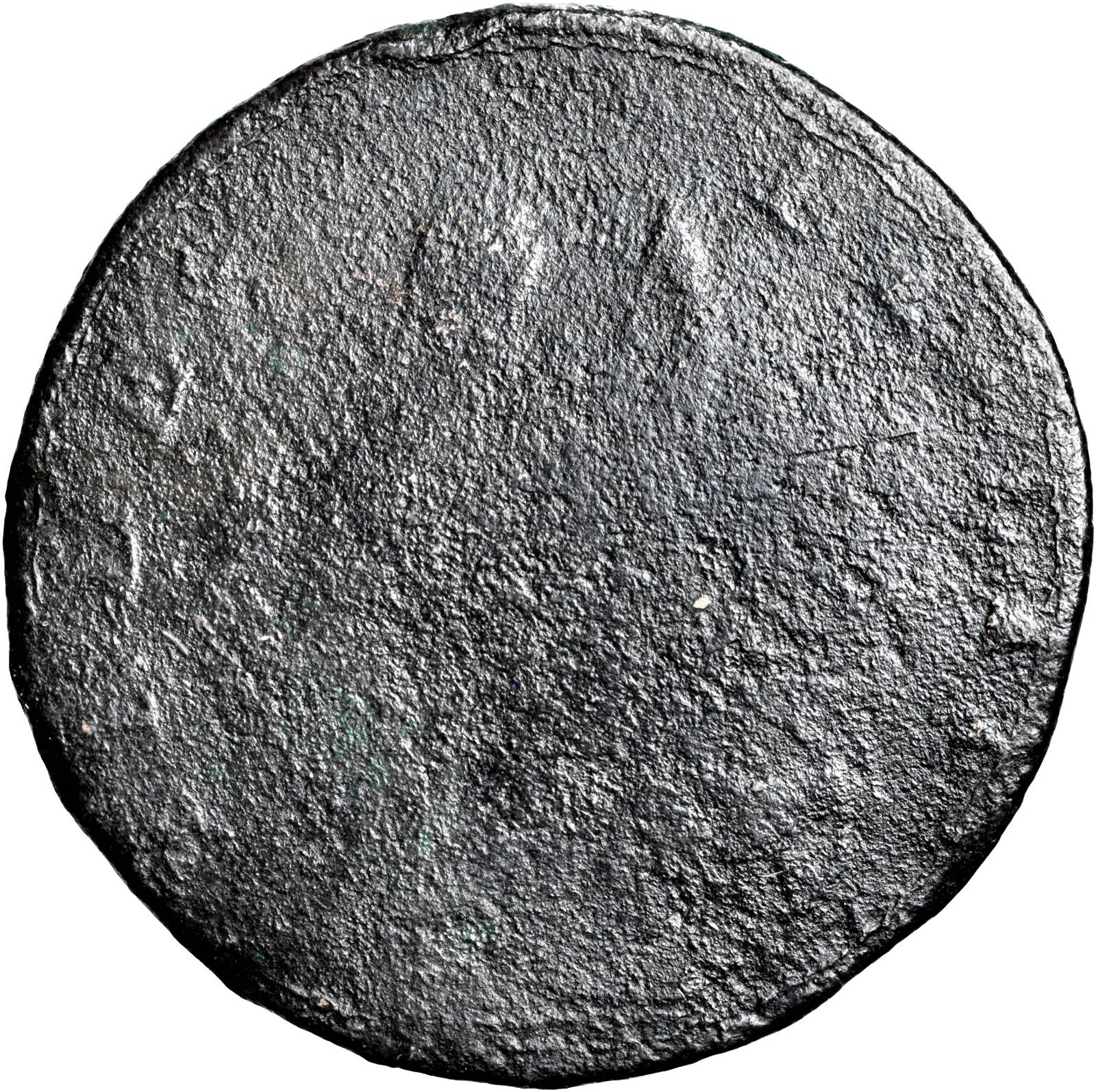 image for: 1788 Vermont Copper. RR-31, Bressett 24-U, W-2260. Rarity-4. GEORGIVS III REX. VG-8/AG-3 Corroded.