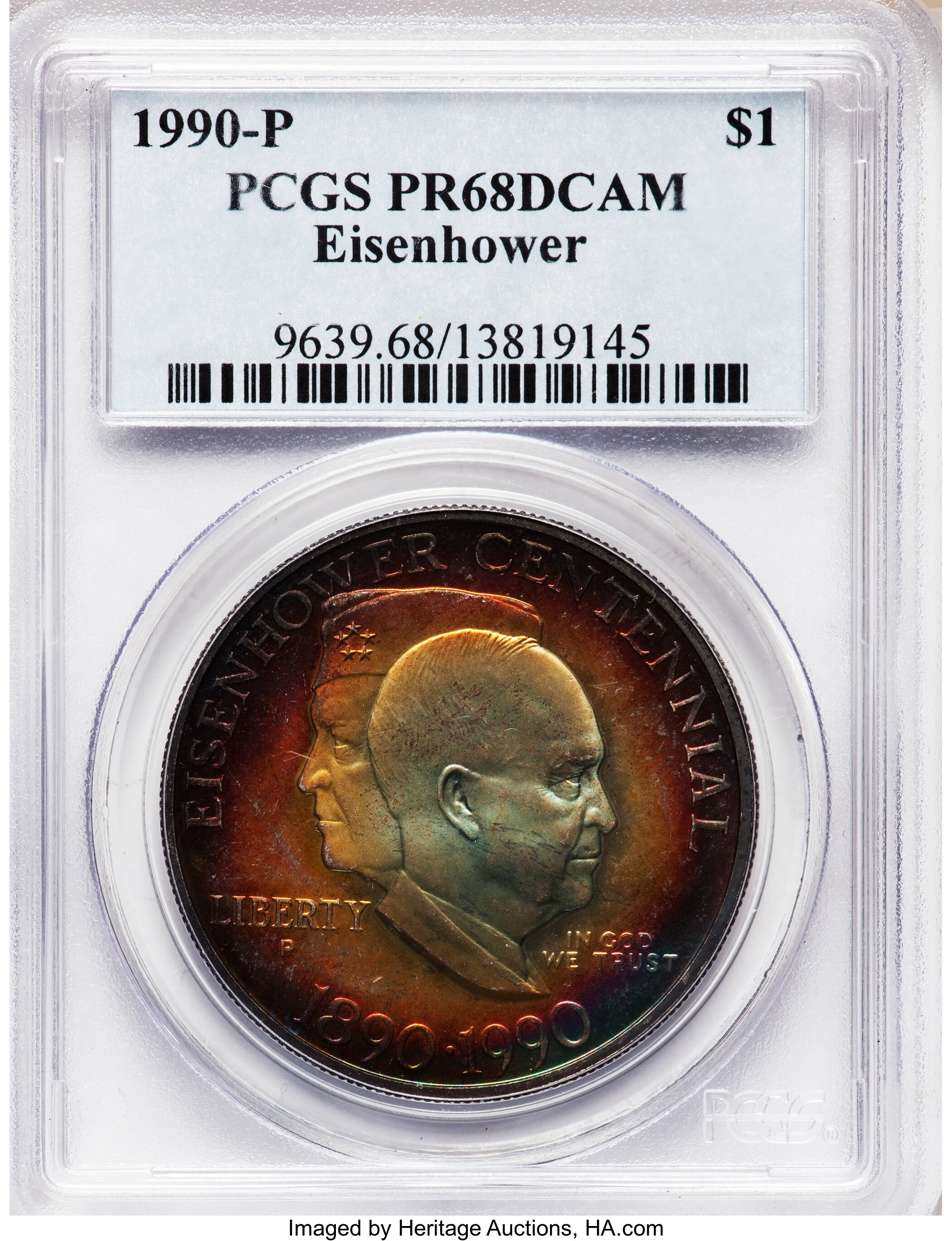 1990-P S$1 Eisenhower Centennial PR DCAM PR68 DCAM thumbnail 10