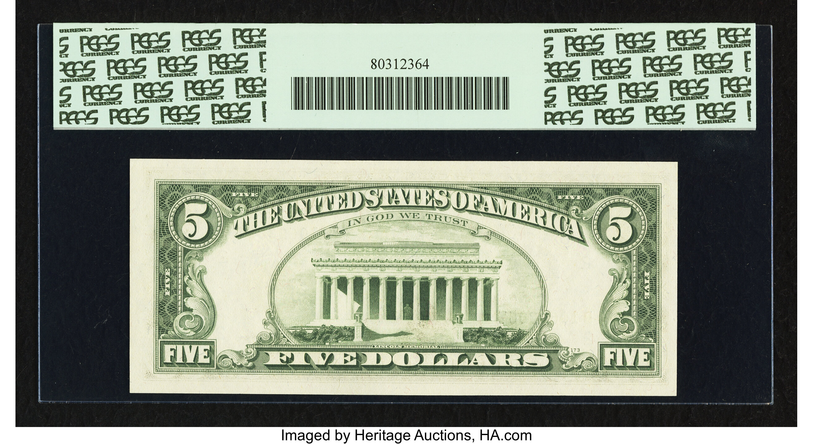 image for: Fr. 1970-B* $5 1969A Federal Reserve Star Note. PCGS Very Choice New 64PPQ....
