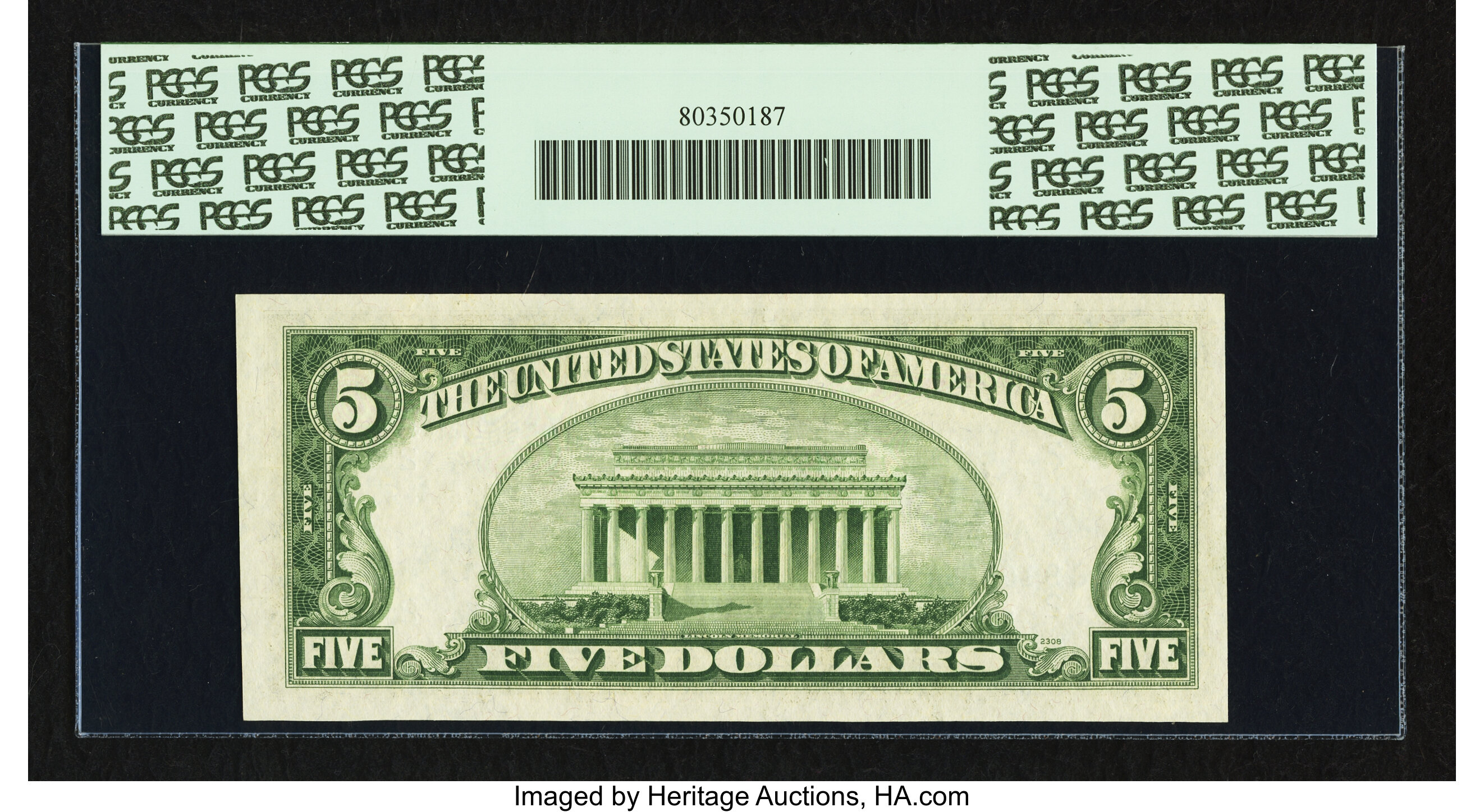 image for: Fr. 1962-B* $5 1950A Federal Reserve Star Note. PCGS Very Choice New 64PPQ....