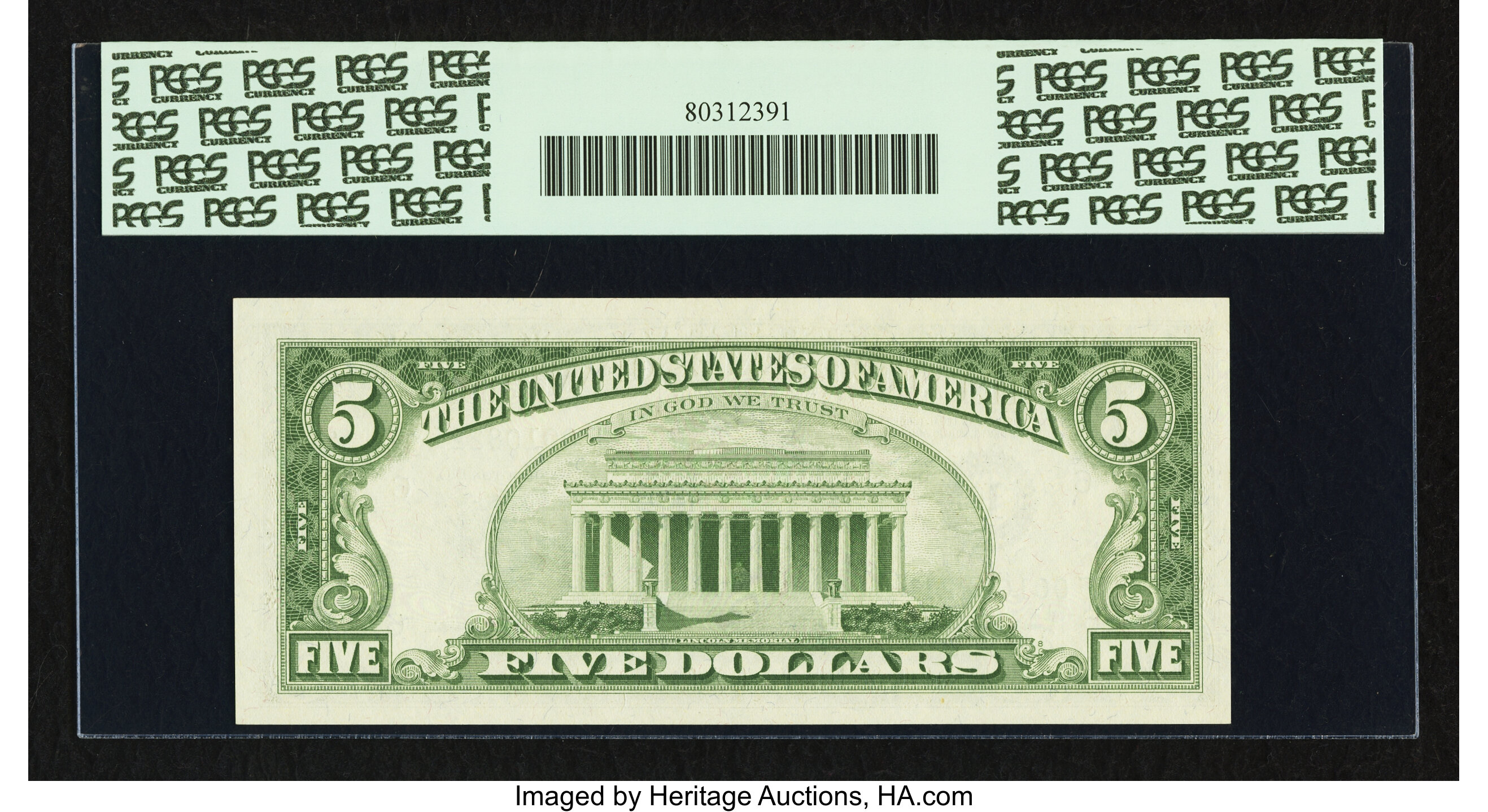 image for: Fr. 1967-F* $5 1963 Federal Reserve Star Note. PCGS Very Choice New 64PPQ....
