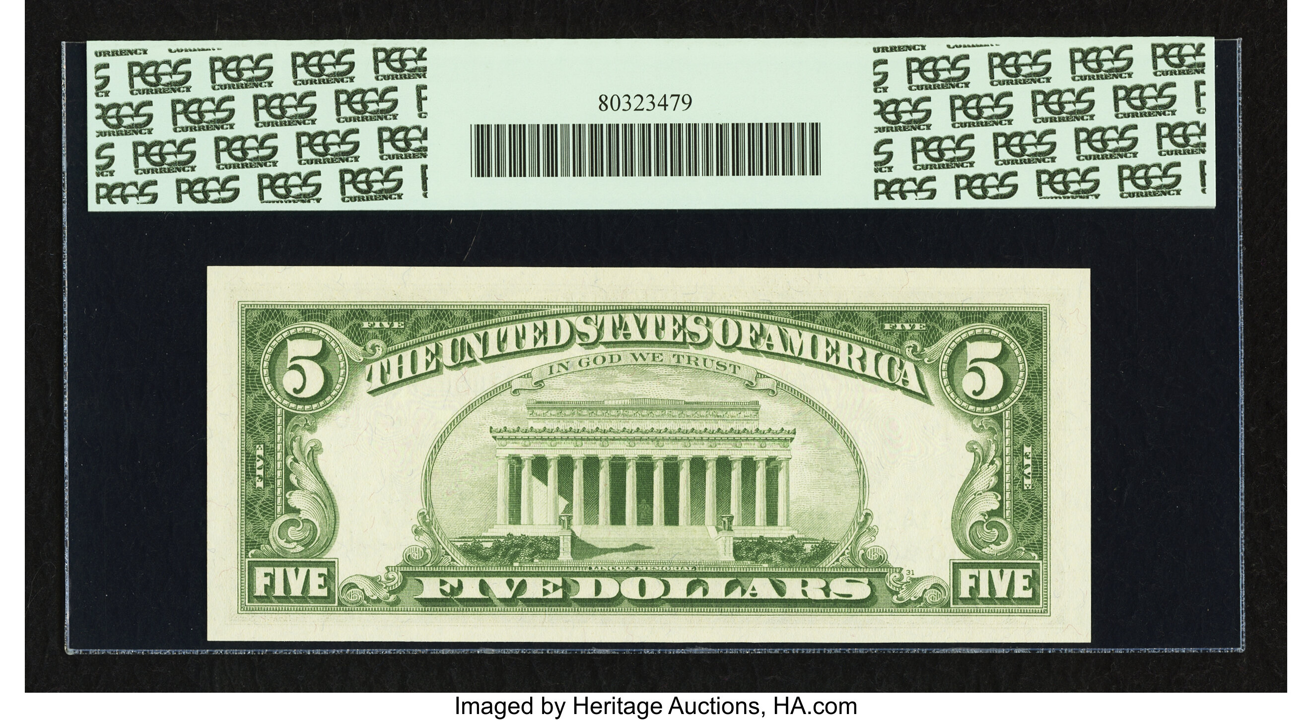 image for: Fr. 1968-J $5 1963A Federal Reserve Note. PCGS Gem New 65PPQ....