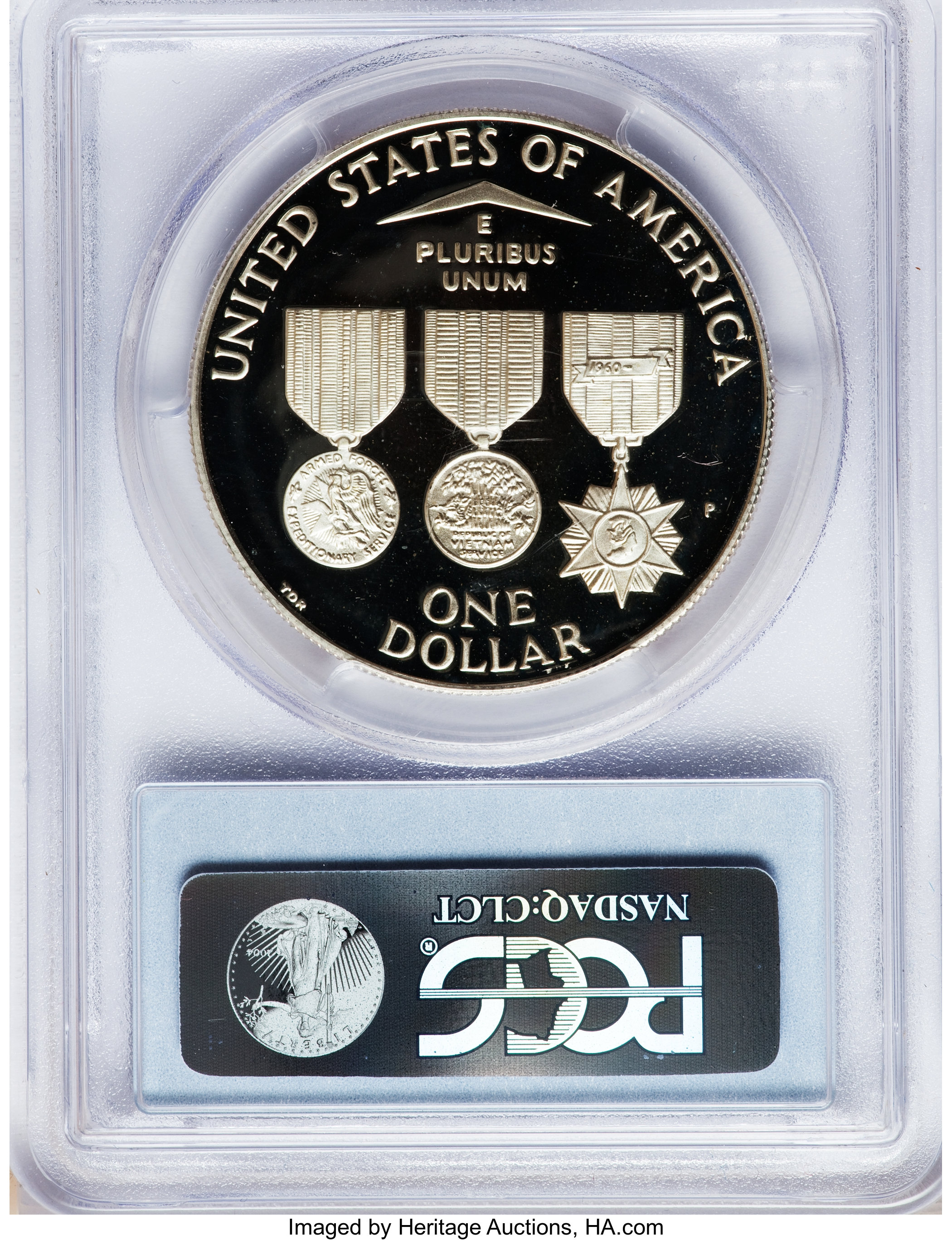 1994-P S$1 Vietnam Veterans Memorial PR DCAM PR67 DCAM thumbnail 8