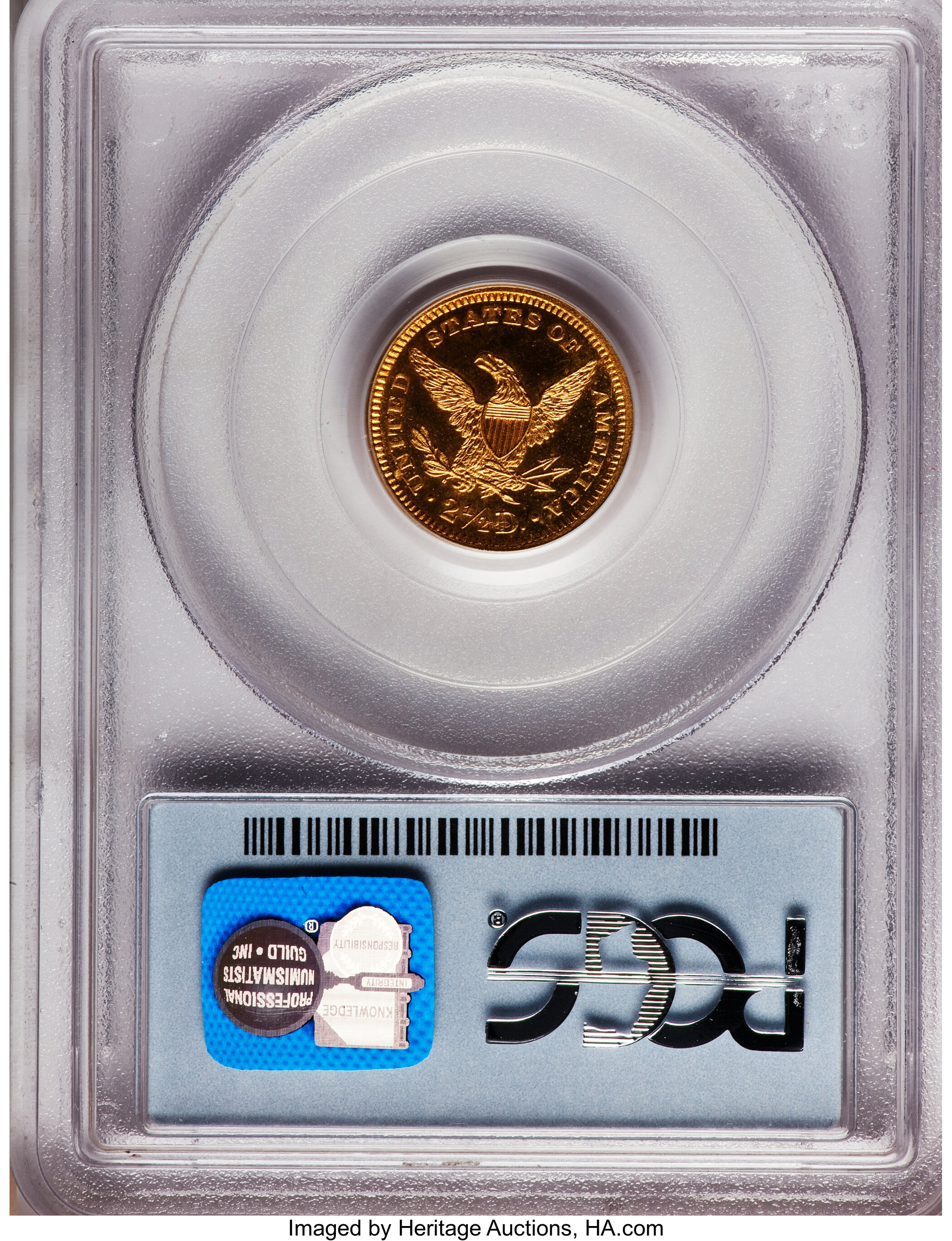 image for: 1860 $2 1/2 PR65 PCGS. CAC....