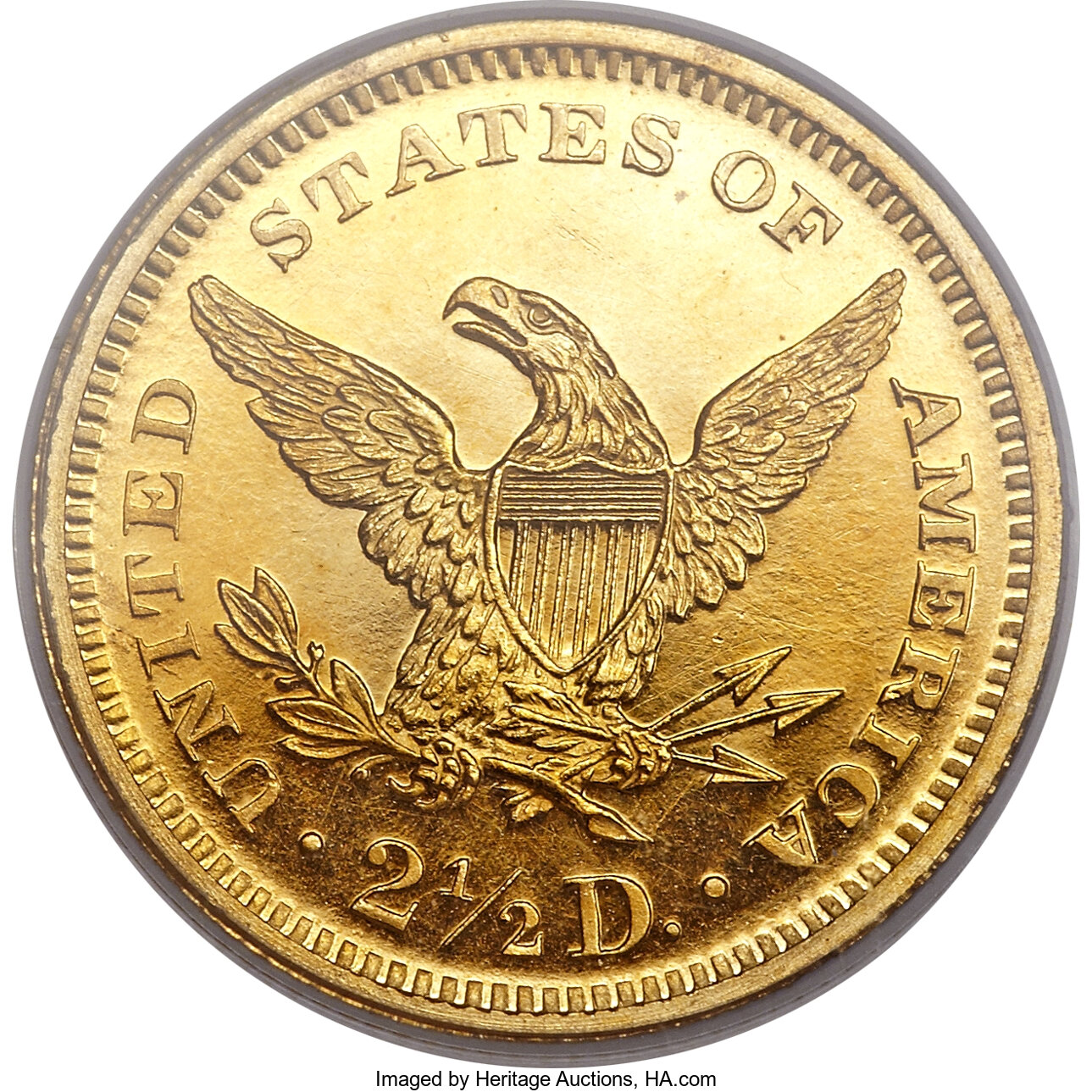 image for: 1876 $2 1/2 PR65 PCGS. CAC....