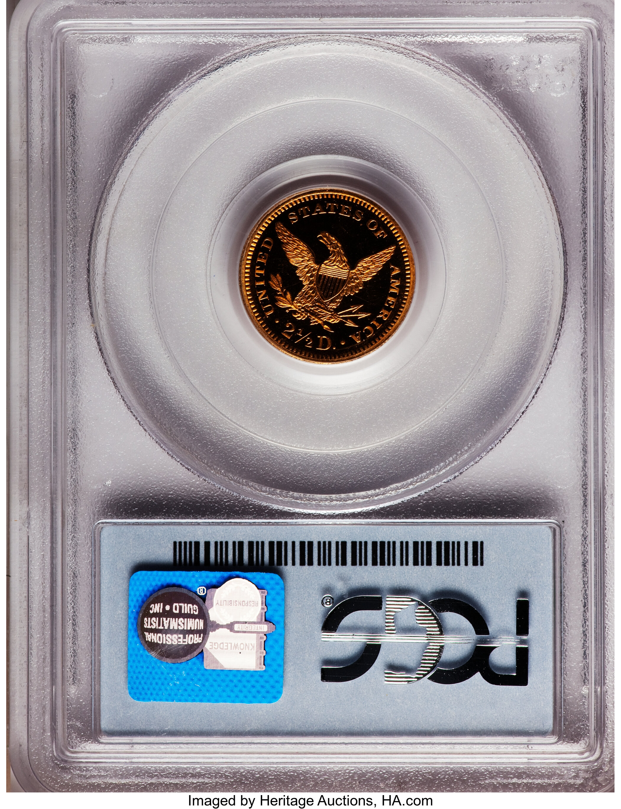 image for: 1876 $2 1/2 PR65 PCGS. CAC....