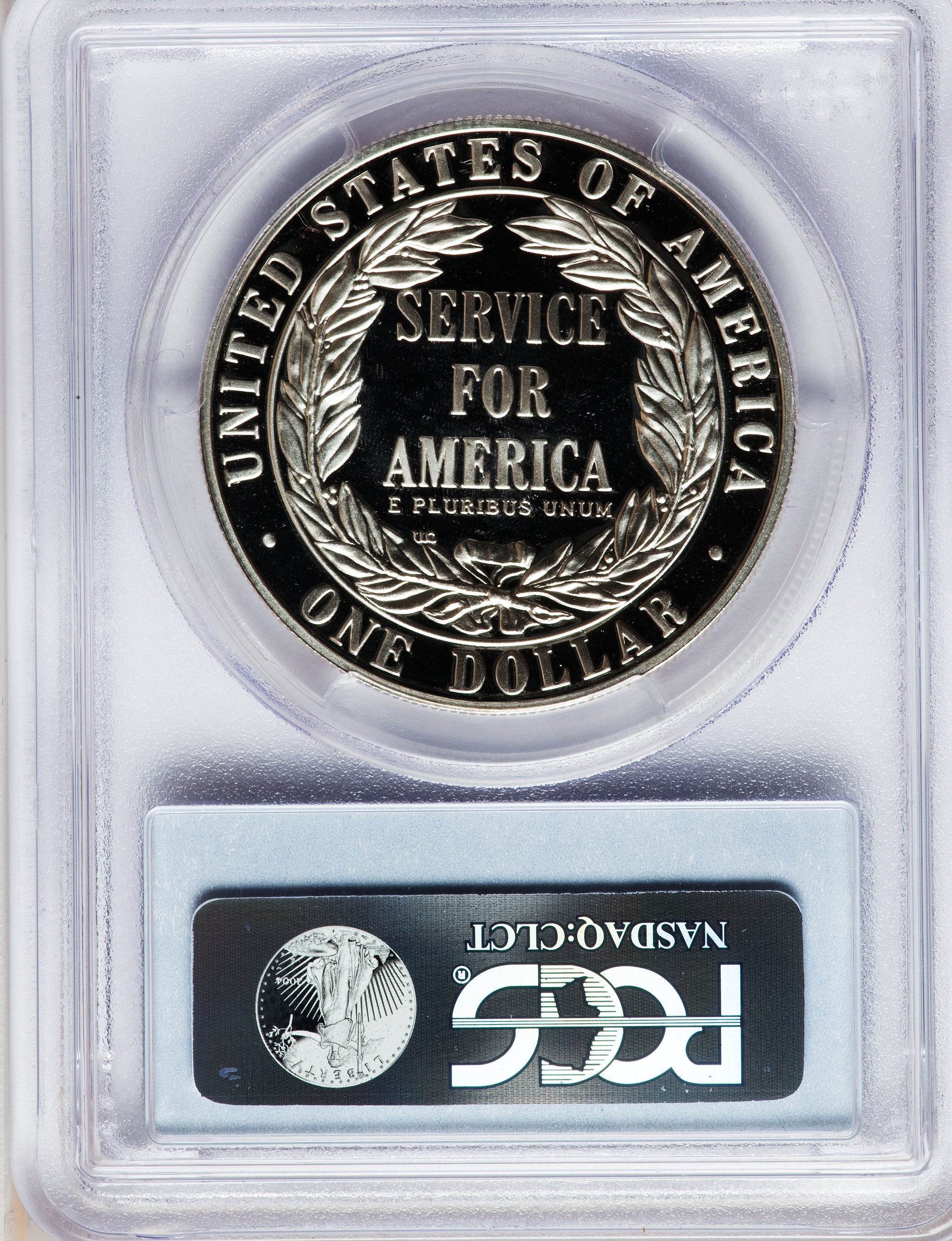 1996-S S$1 National Community Service PR DCAM PR68 DCAM CAC thumbnail 6