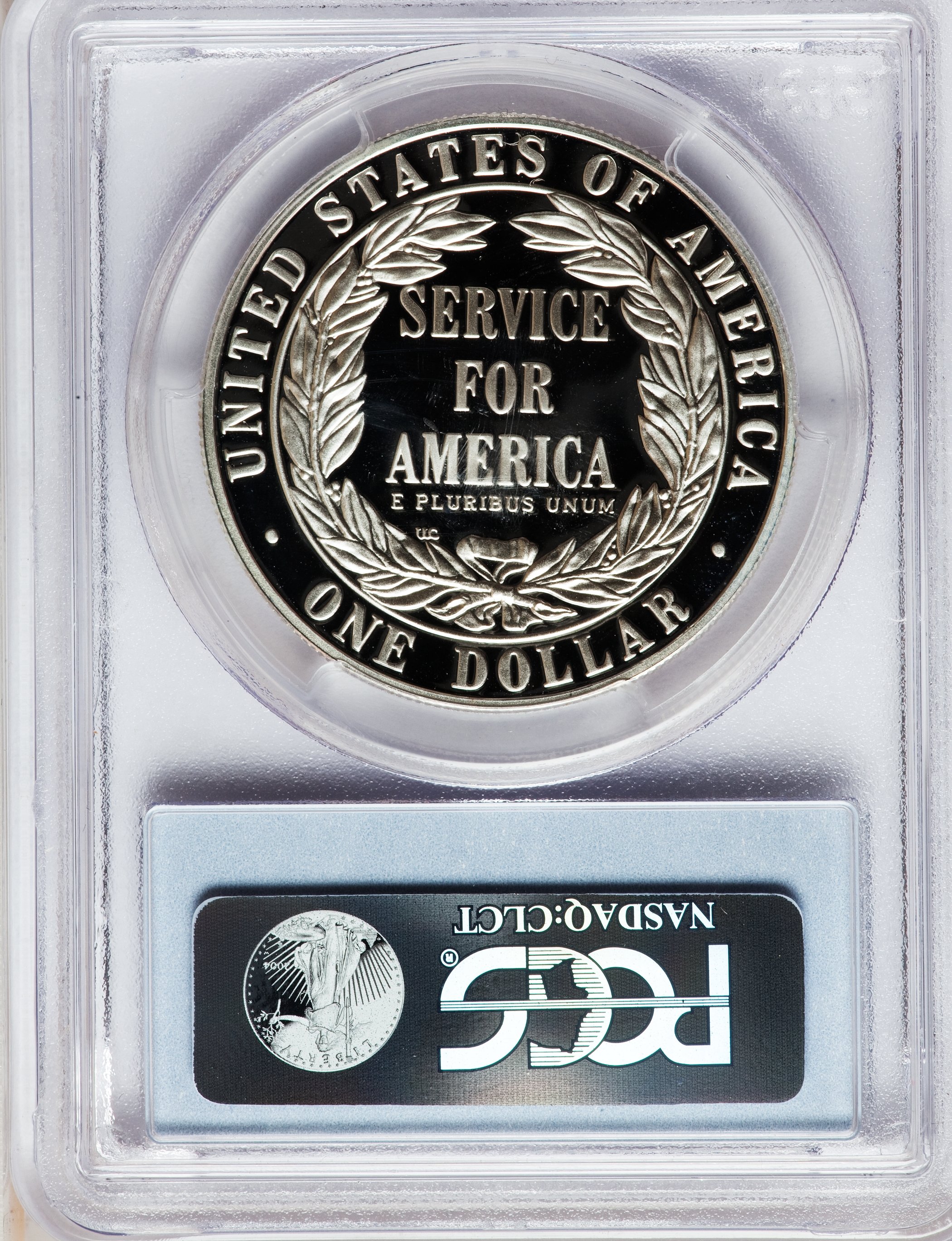 1996-S S$1 National Community Service PR DCAM PR68 DCAM CAC thumbnail 8