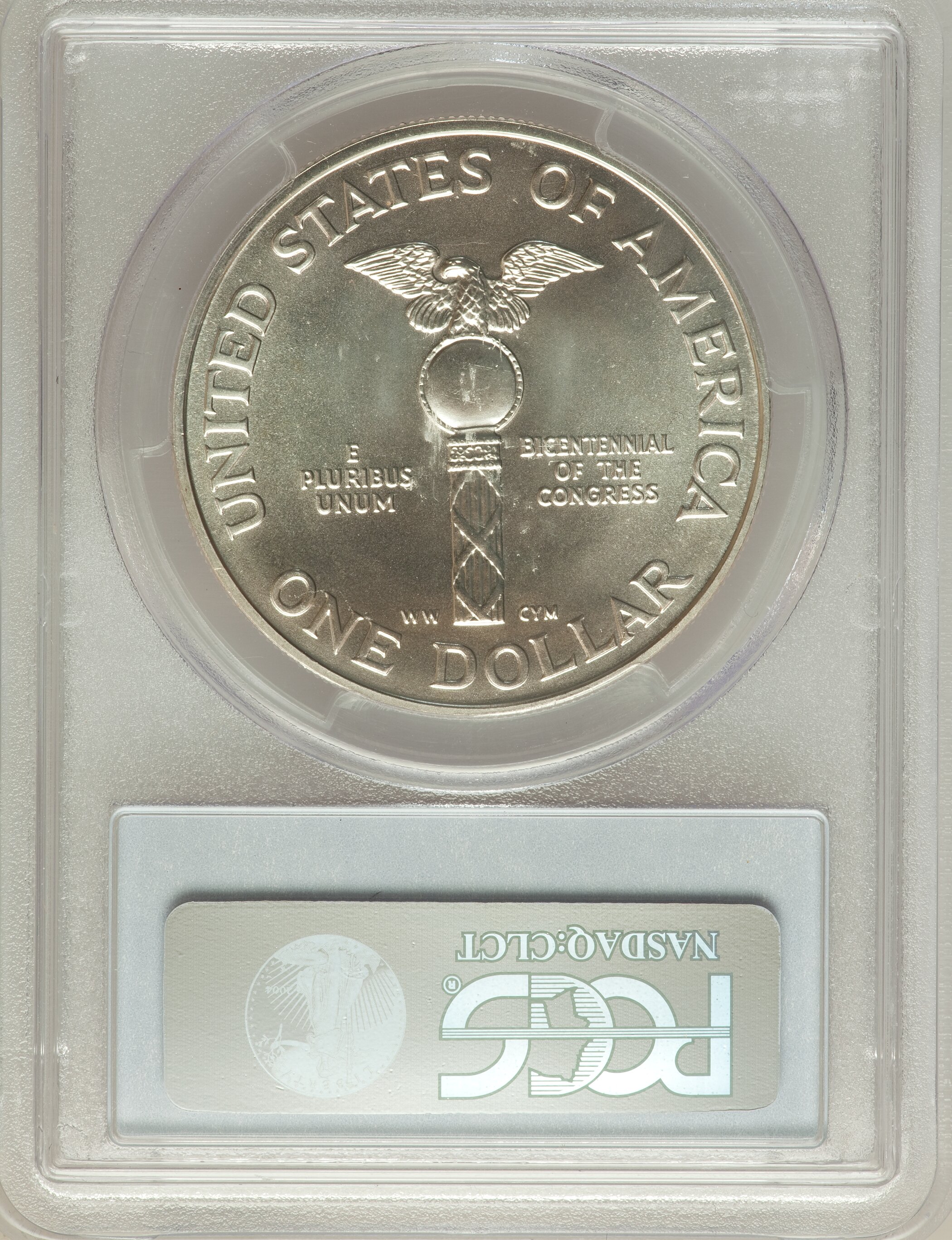 ブラジル共和国　共和国建国100周年記念　200クルザドスノボス銀貨　1989 1989 D Congress Bicentennial Silver dollar MS Values | Greysheet