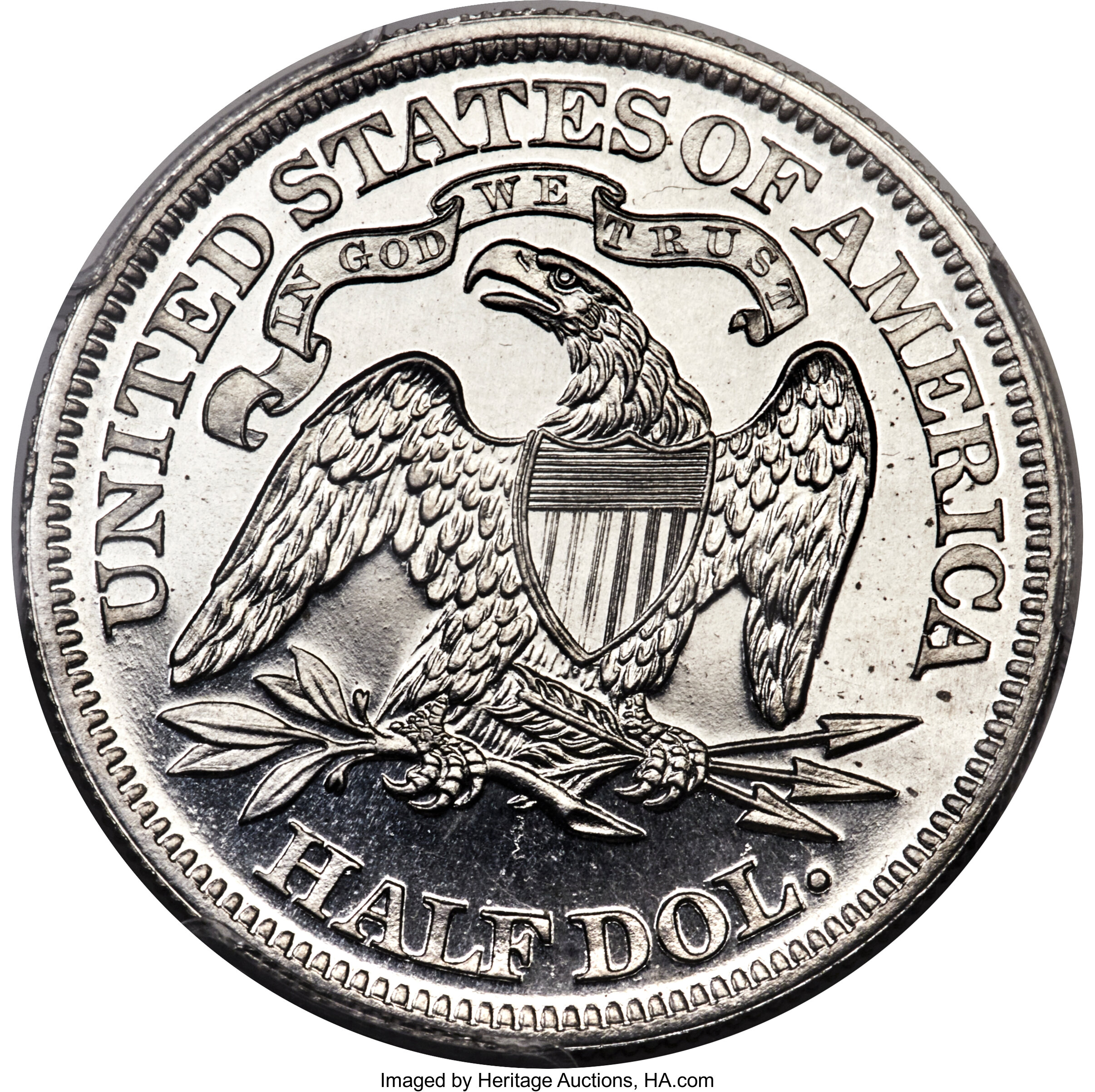 image for: 1863 50C Half Dollar, Judd-344 Pollock-416, High R.7, PR67 PCGS. CAC....