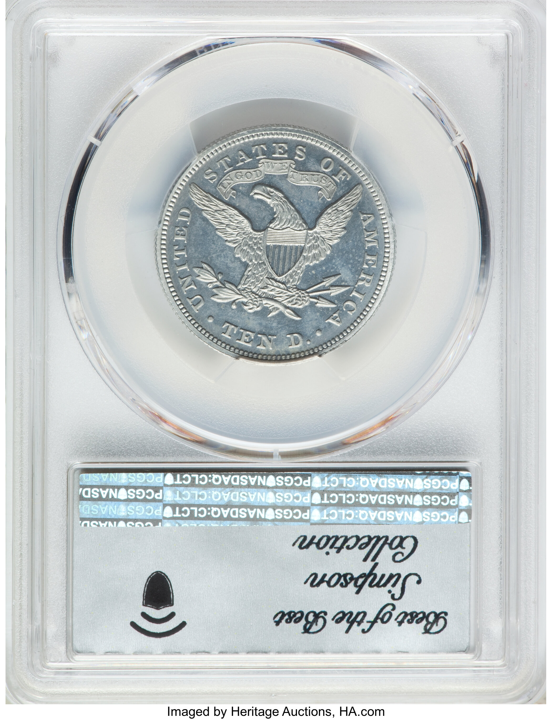 image for: 1868 $10 Ten Dollars, Judd-664, Pollock-739, Low R.7, PR64 PCGS....