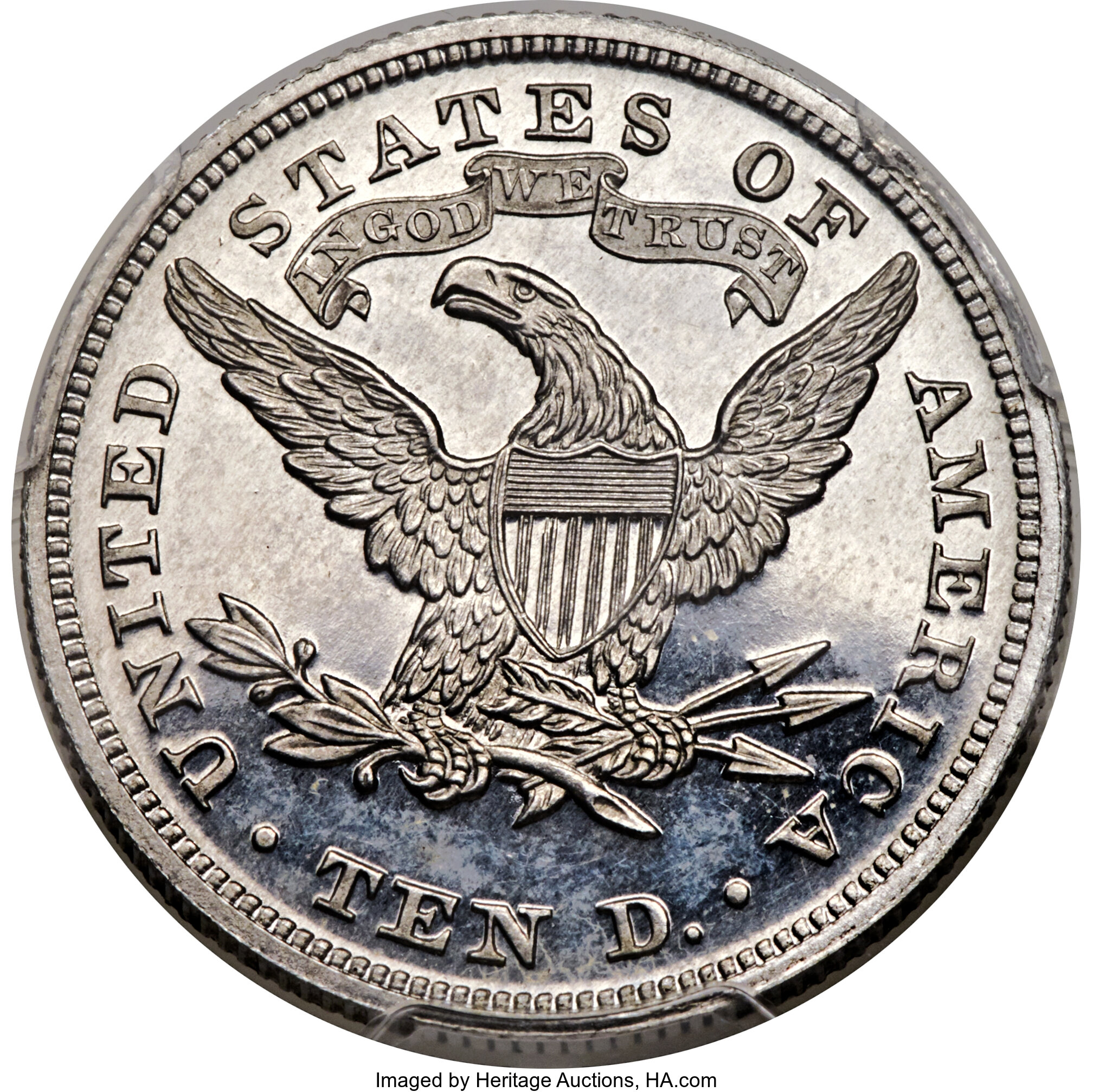 image for: 1868 $10 Ten Dollars, Judd-664, Pollock-739, Low R.7, PR64 PCGS....