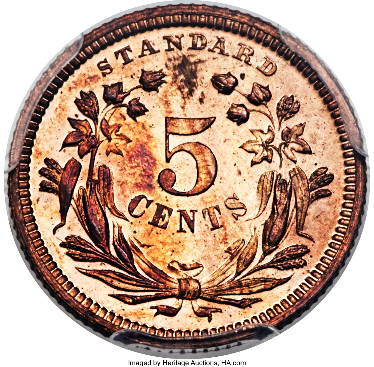 image for: 1870 H10C Standard Silver Half Dime, Judd-811, Pollock-899, R.7, PR65 Red PCGS....