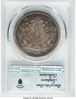 image for: 1870 $1 Standard Silver Dollar, Judd-1009, Pollock-1142, Low R.7, PR65 PCGS. CAC....