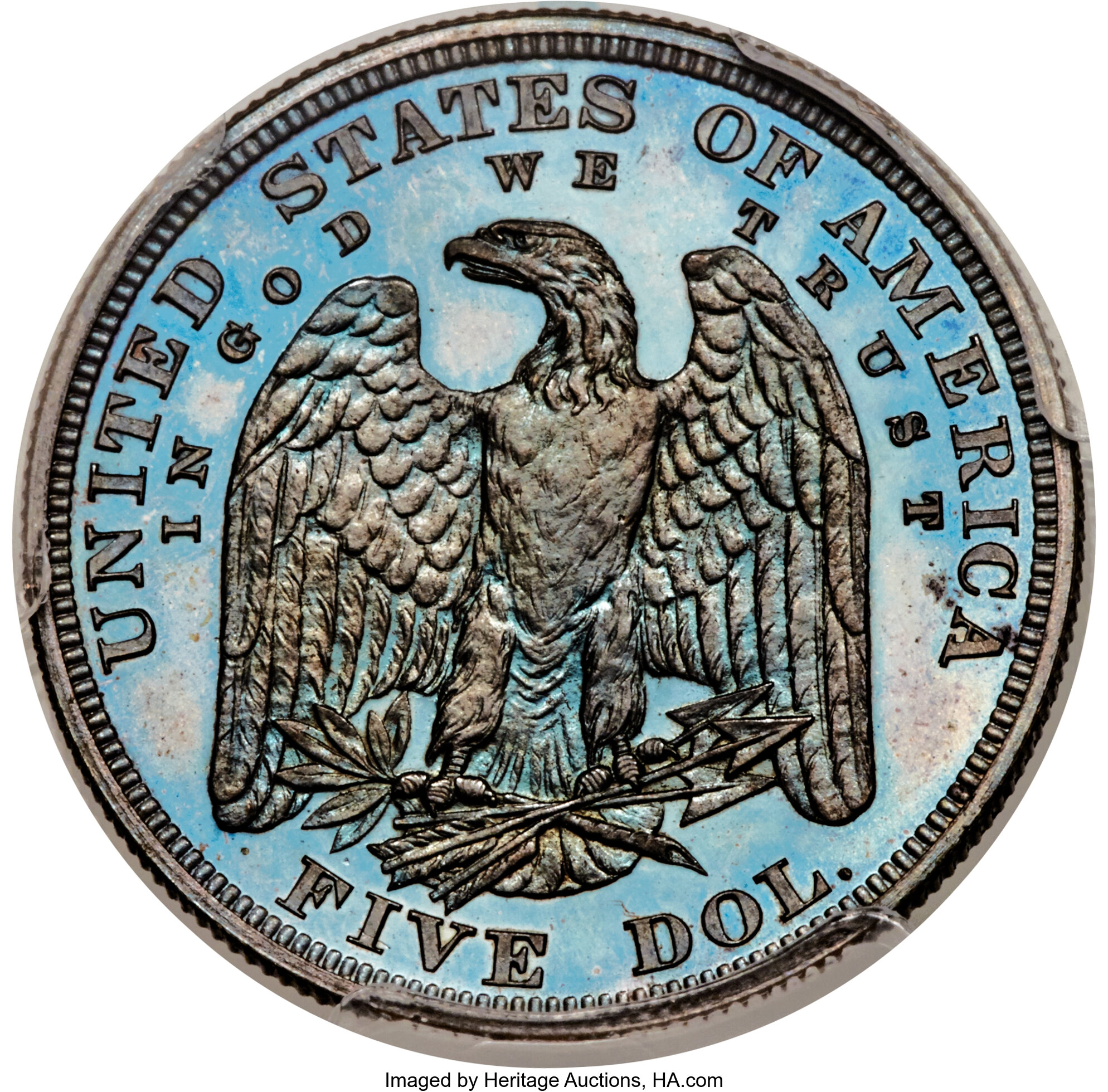 image for: 1878 $5 Half Eagle, Judd-1571, Pollock-1765, Low R.7, PR67 Brown PCGS....