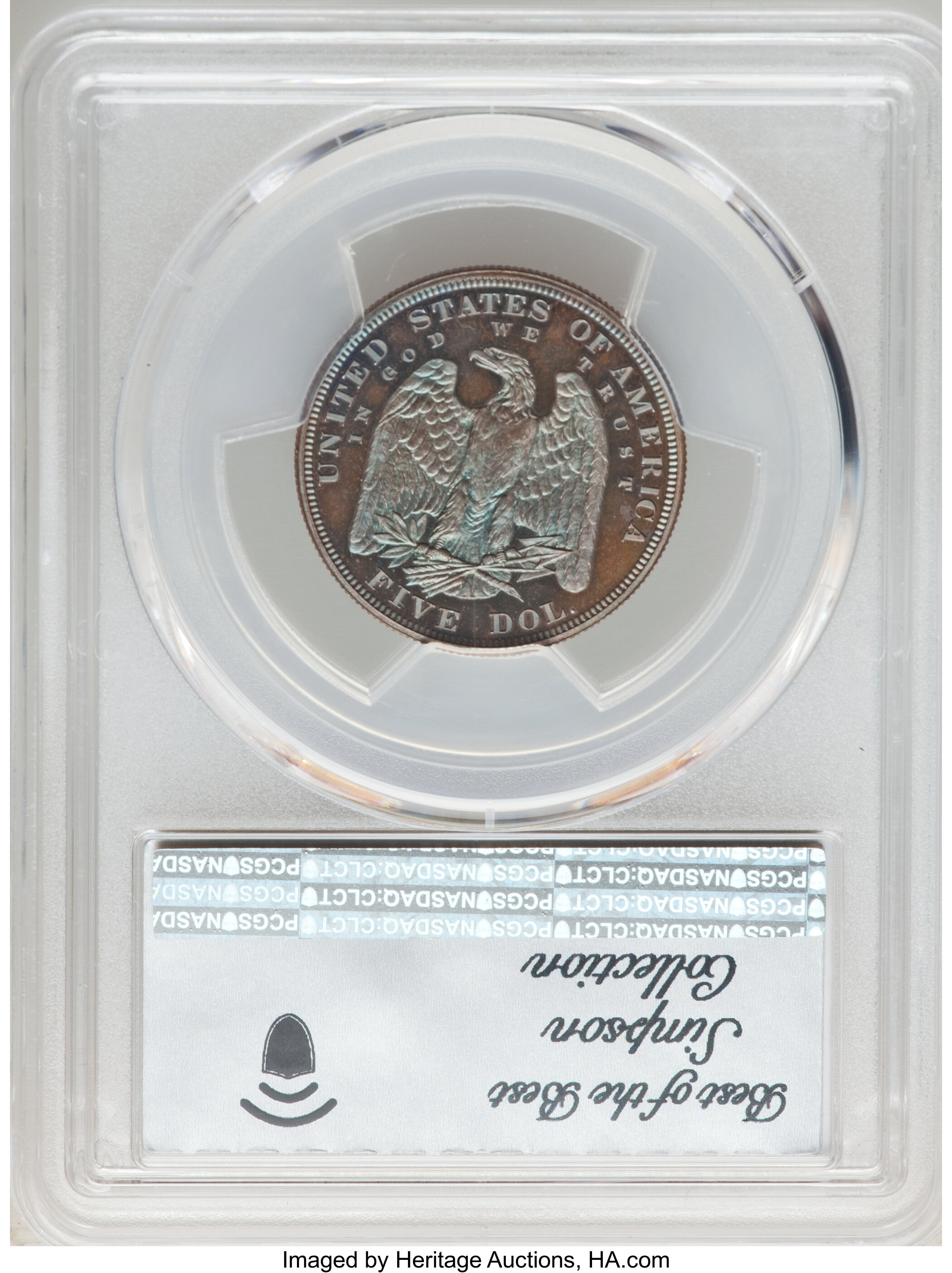 image for: 1878 $5 Half Eagle, Judd-1571, Pollock-1765, Low R.7, PR67 Brown PCGS....