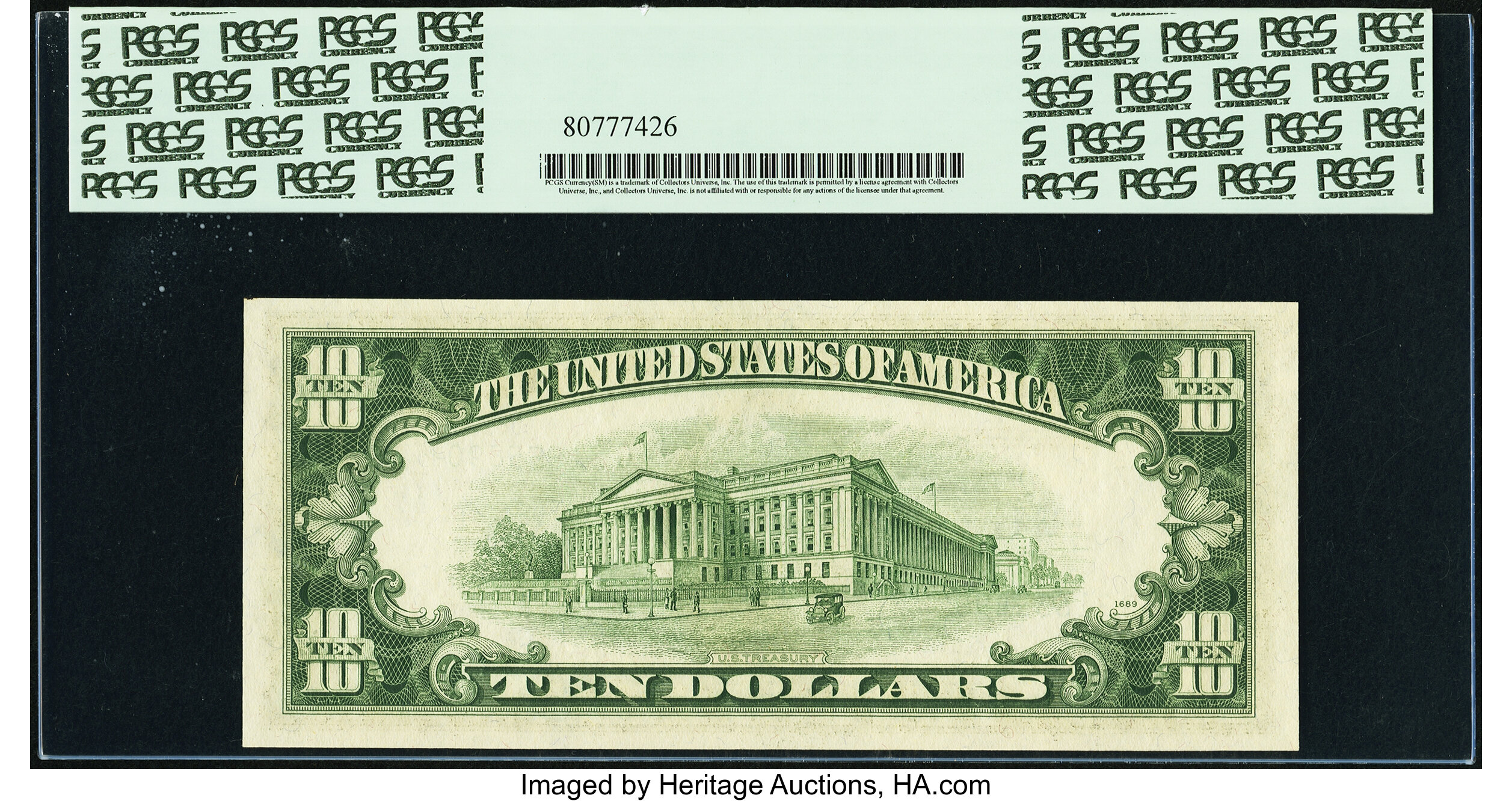 image for: Fr. 2015-G* $10 1950E Federal Reserve Note. PCGS Gem New 66PPQ....