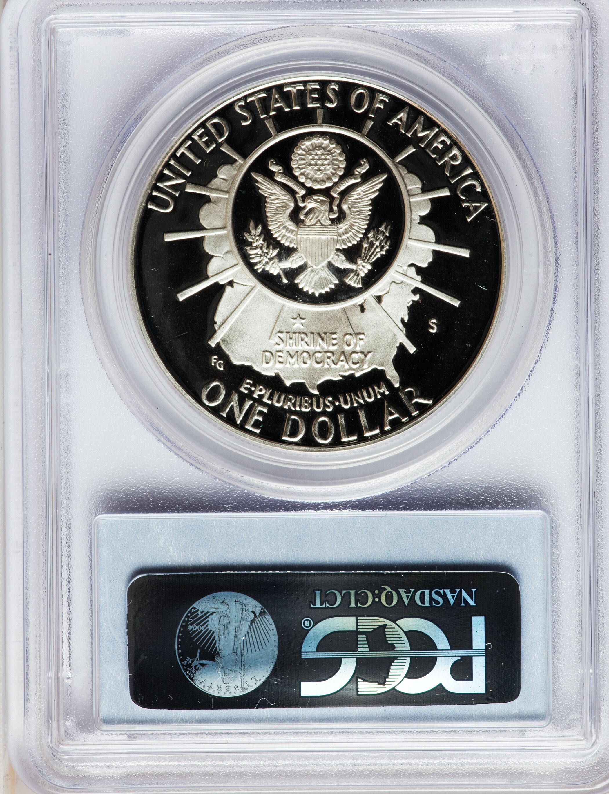 1991-S S$1 Mount Rushmore Golden Anniversary PR DCAM PR68 DCAM thumbnail 2